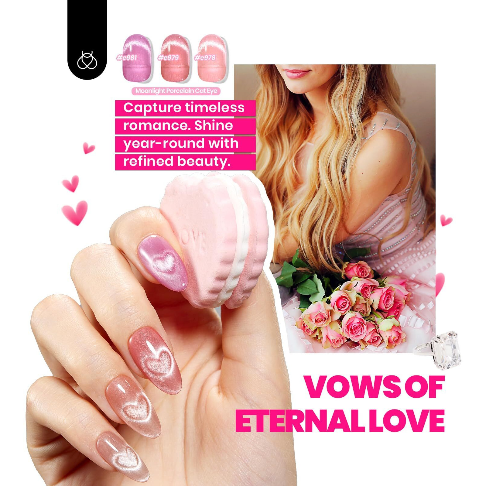 Beetles Cat Eye Gel Nail Polish Set-36 Colors Red Purple Brown Green Burgundy Magnetic Gel Nail Polish With Base Gel Glossy Matte Top Coat Magnet,Soak Off Uv Nail Gel Diy Nail Art Gift For Women