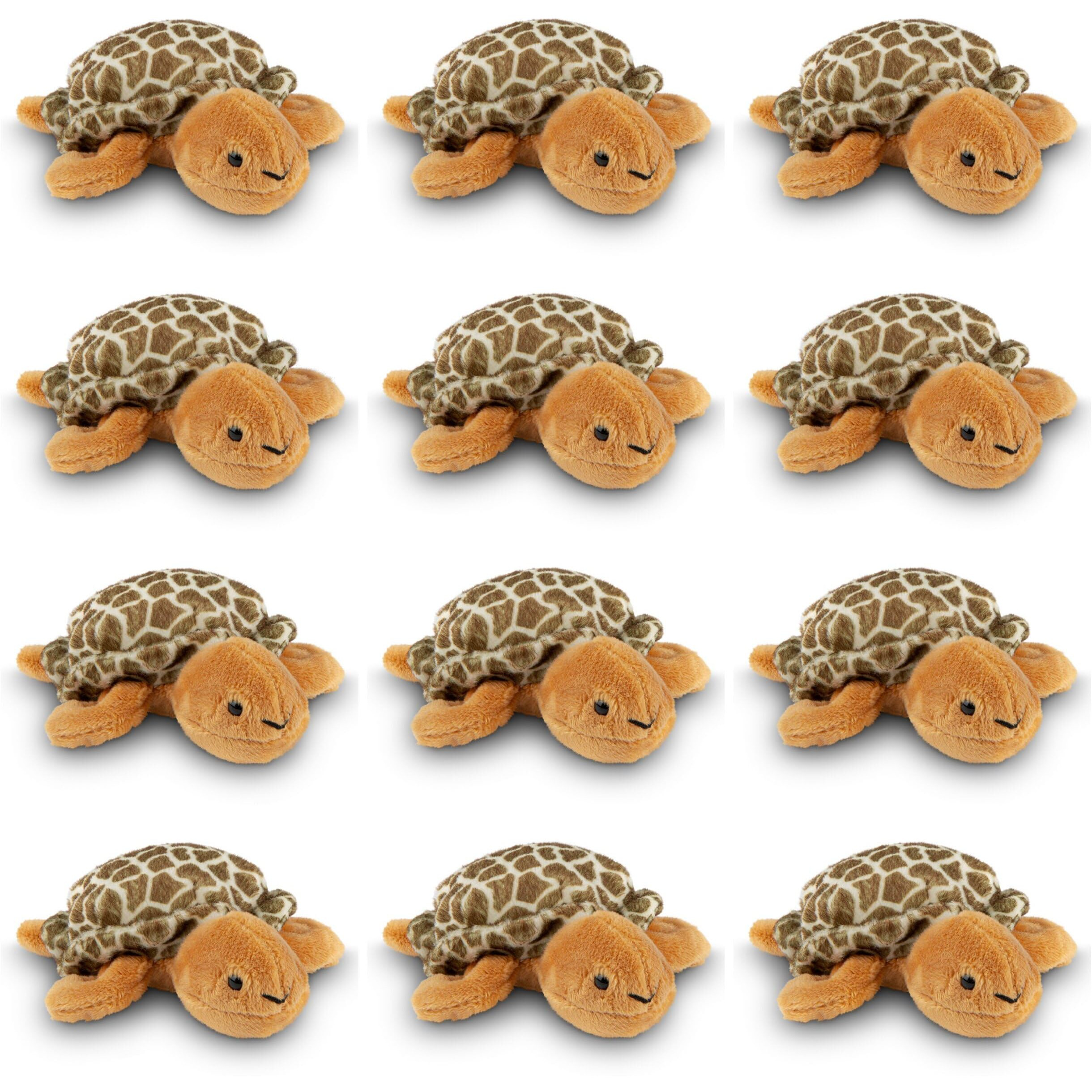 Forest And Twelfth Kids Forest And Twelfth Stuffed Animal Mini Tortoise Plush Toys, 12 Pack Stuffed Animal Plush Toys Party Favors And Goody Bags, Classroom Treasure Box Prizes, Stocking Stuffers
