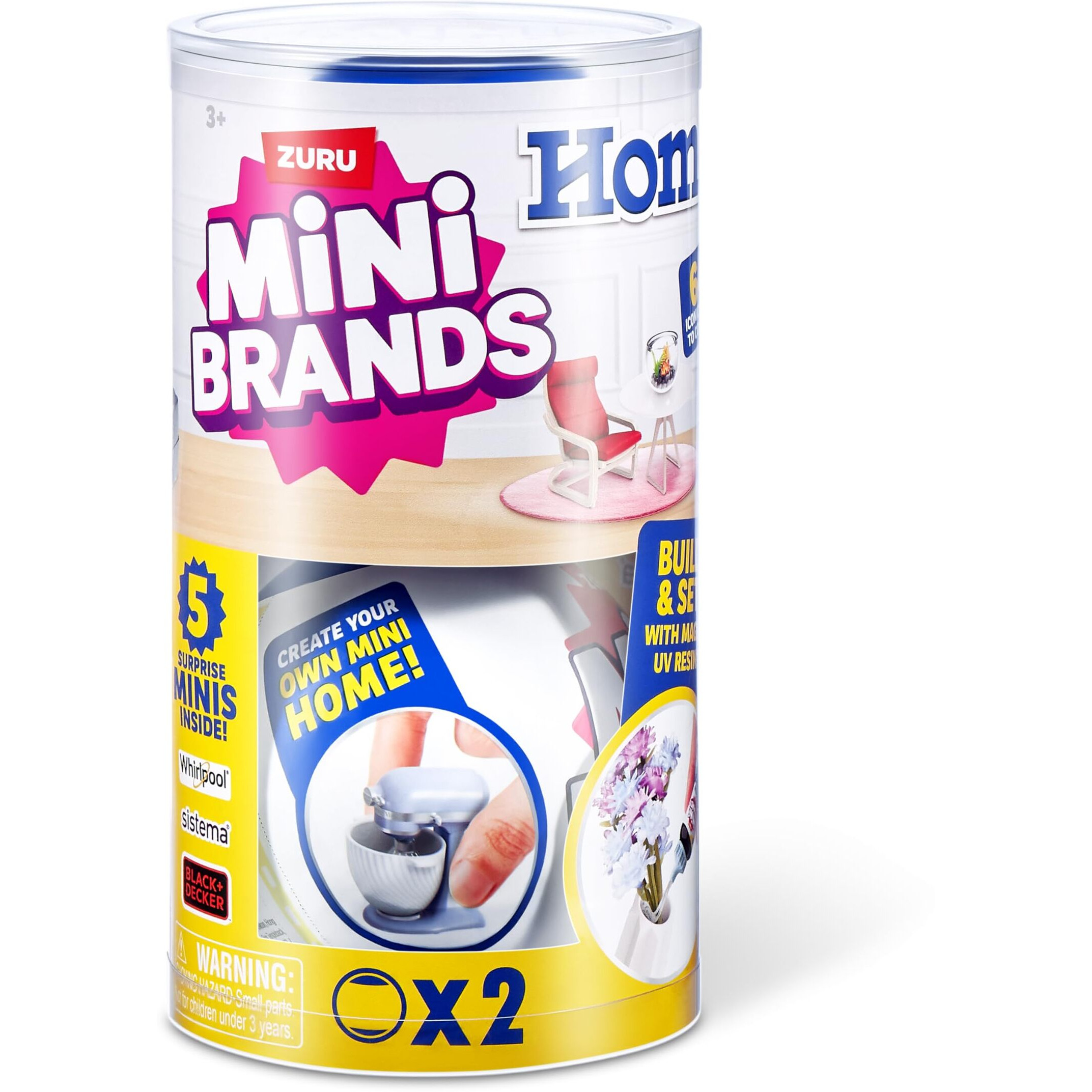 Mini Brands Home Capsule (2 Pack) By Zuru, Surprise Home With Collectible Minis, Blind Packaging, Home Themed Collectibles