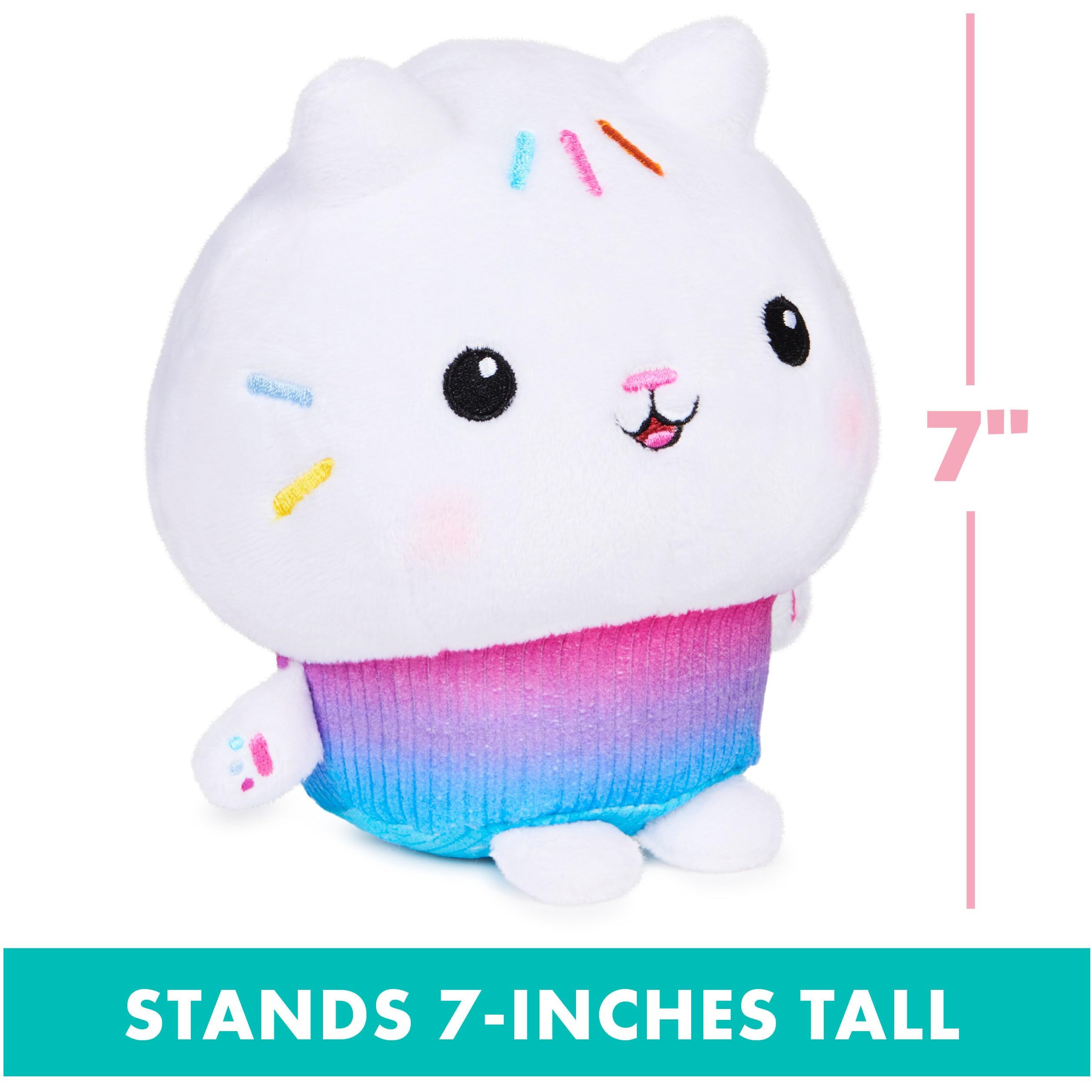 Gabby's Dollhouse, Purr-Ific Plush Toys 2-Pack With Cakey Cat And Mercat, Kids Toys For Ages 3 And Up