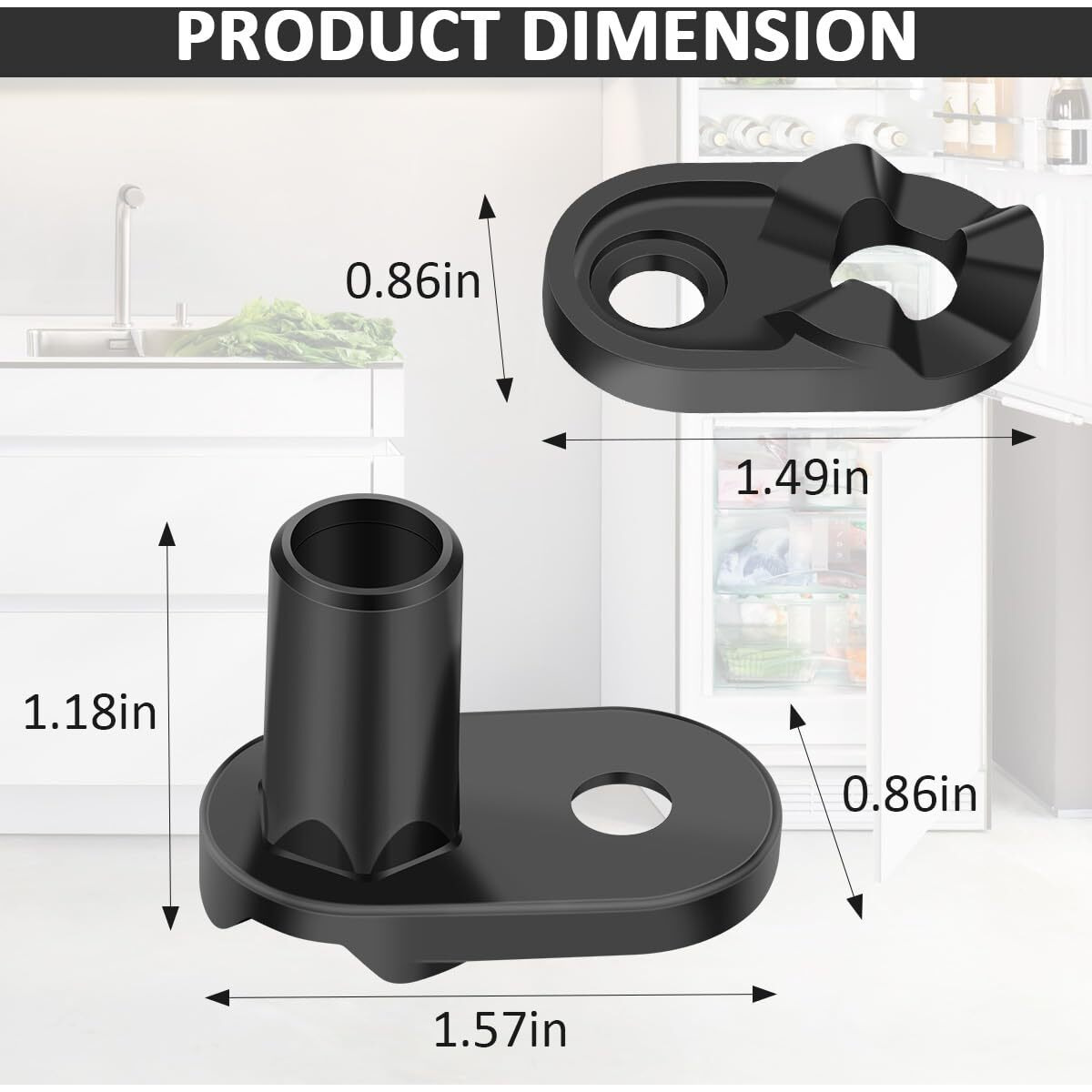 Nooto 2182179 Refrigerator Door Cam Kit For Whirlpool Kenmore Admiral Refrigerators Door Closer Cam Wp2182179 W10329686 2155311 Ap6005980 Ps11739042
