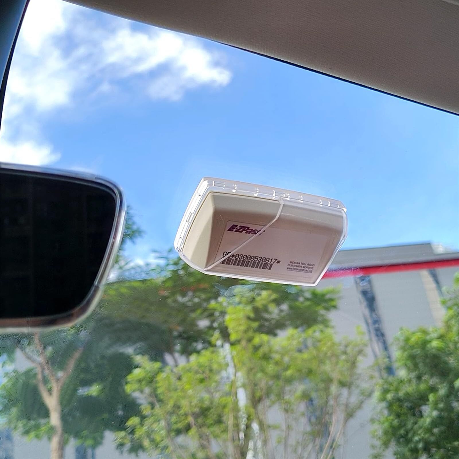 Zeyitian Ez Pass Holder With Super Strong Suction Cups For Windshield. Ezpass Holder Toll Pass Transponder Ipass Holder (Ez Pass Holder, 1Pack)