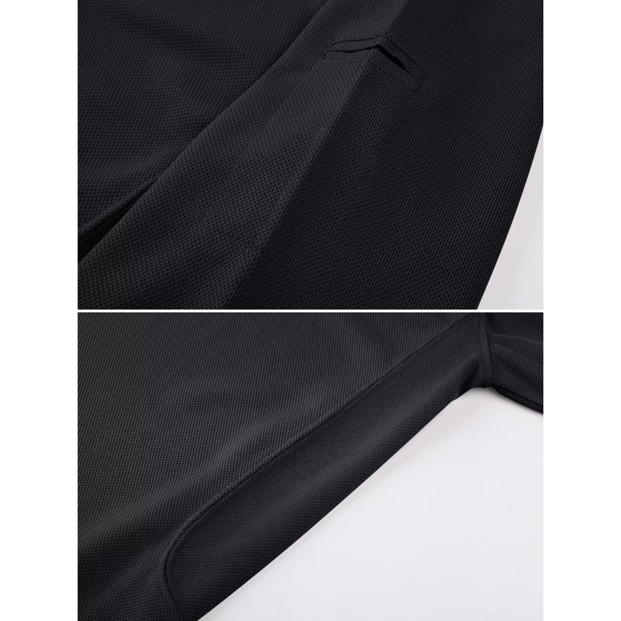 Magcomsen Black Polo Shirts For Men Golf Shirts Pique Polo Shirts Short Sleeve Combat Shirt Tactical Shirt Xxl