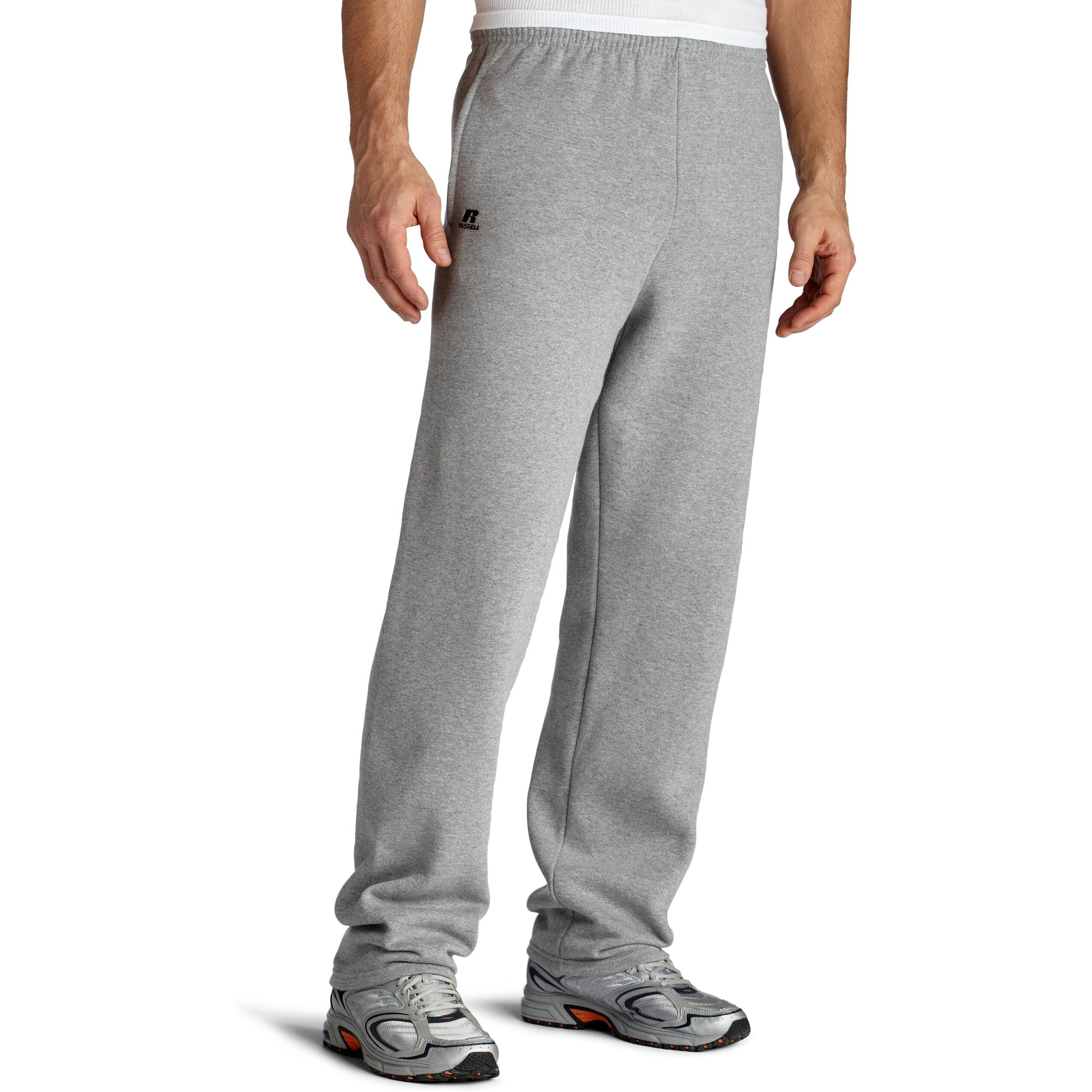 Russell Athletic Mens Dri-Power Open Bottom With Pockets Sweatpants, Oxford, X-Large Us
