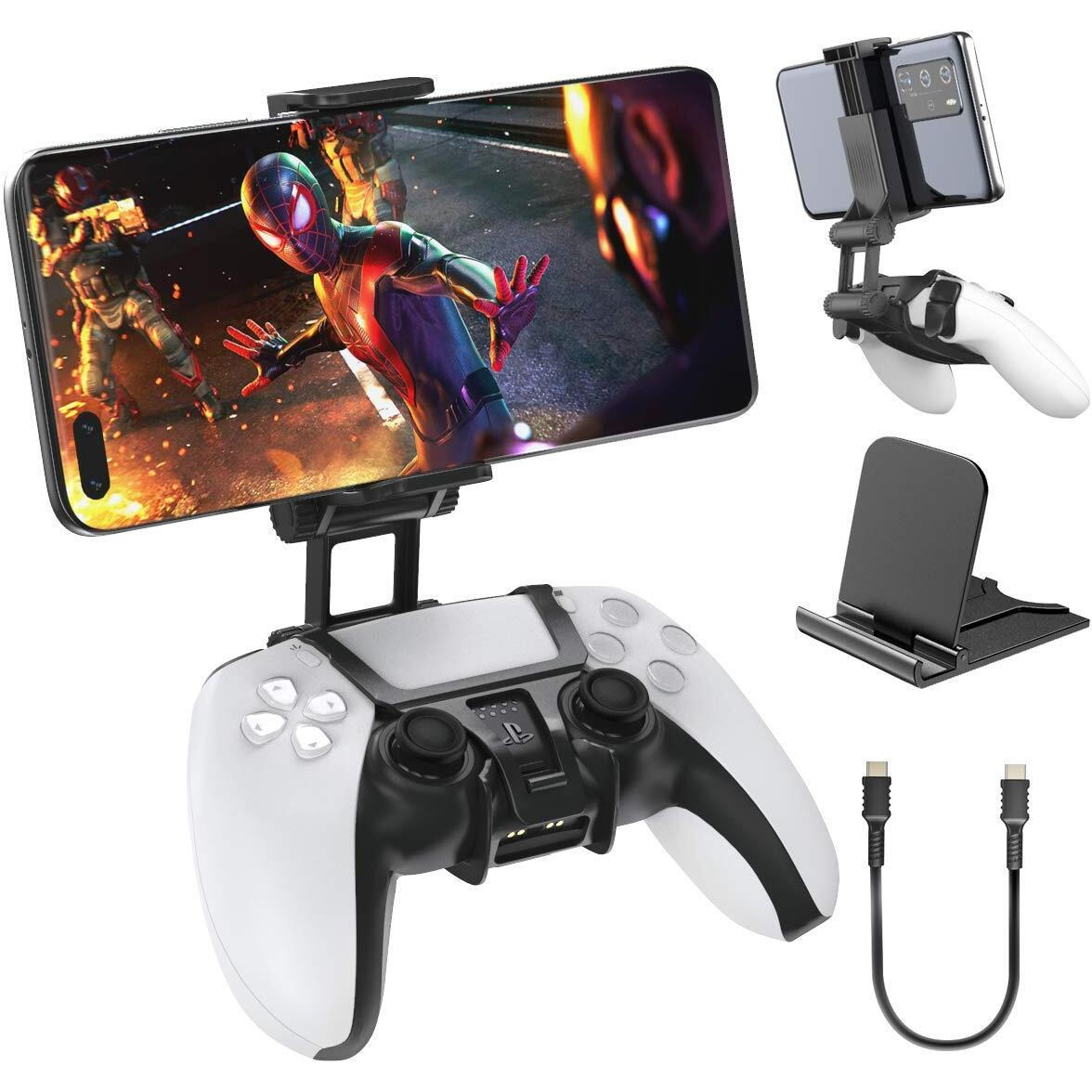 Oivo Ps5 Controller Phone Mount Clip, Mobile Gaming Clip Cell Phone Stand Holder Replacement For Playstation 5 Dualsense Controller Remote Play