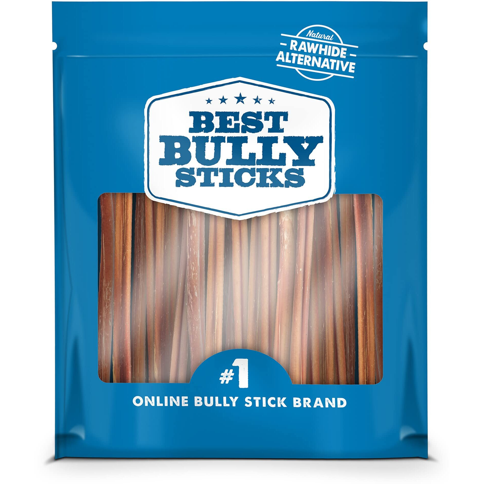 Best Bully Sticks 6 Inch All-Natural Thin Bully Sticks For Dogs - 6    Easily Digestible, 100% Grass-Fed Beef, Grain And Rawhide Free | 24 Pack