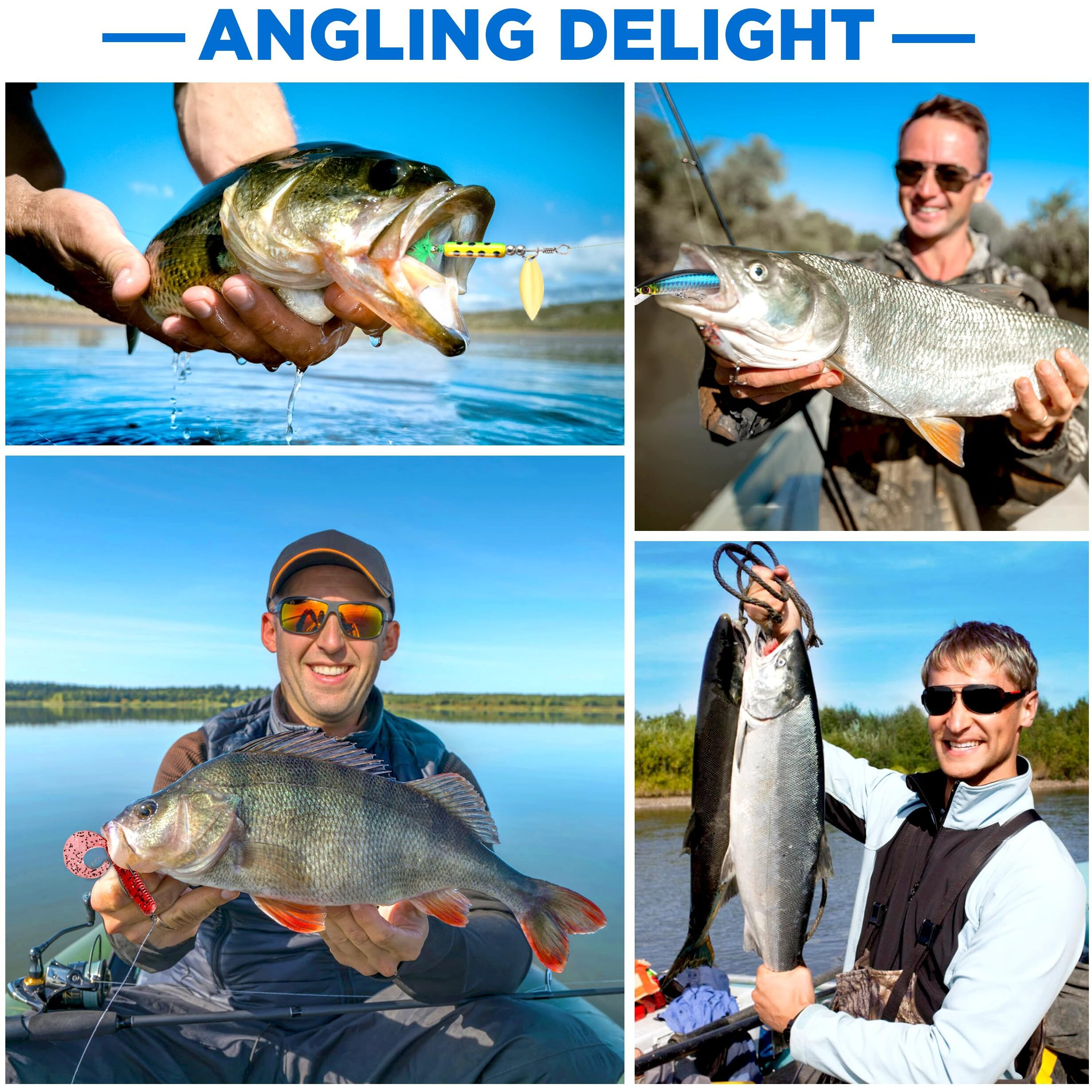 Plusinno Fishing Lures, 137Pcs Tackle Box With Tackle Included, Crankbaits, Spoon, Hooks, Weights & Other Accessories, Fishing Bait Lure Gear Kit Gift For Men Bass Freshwater