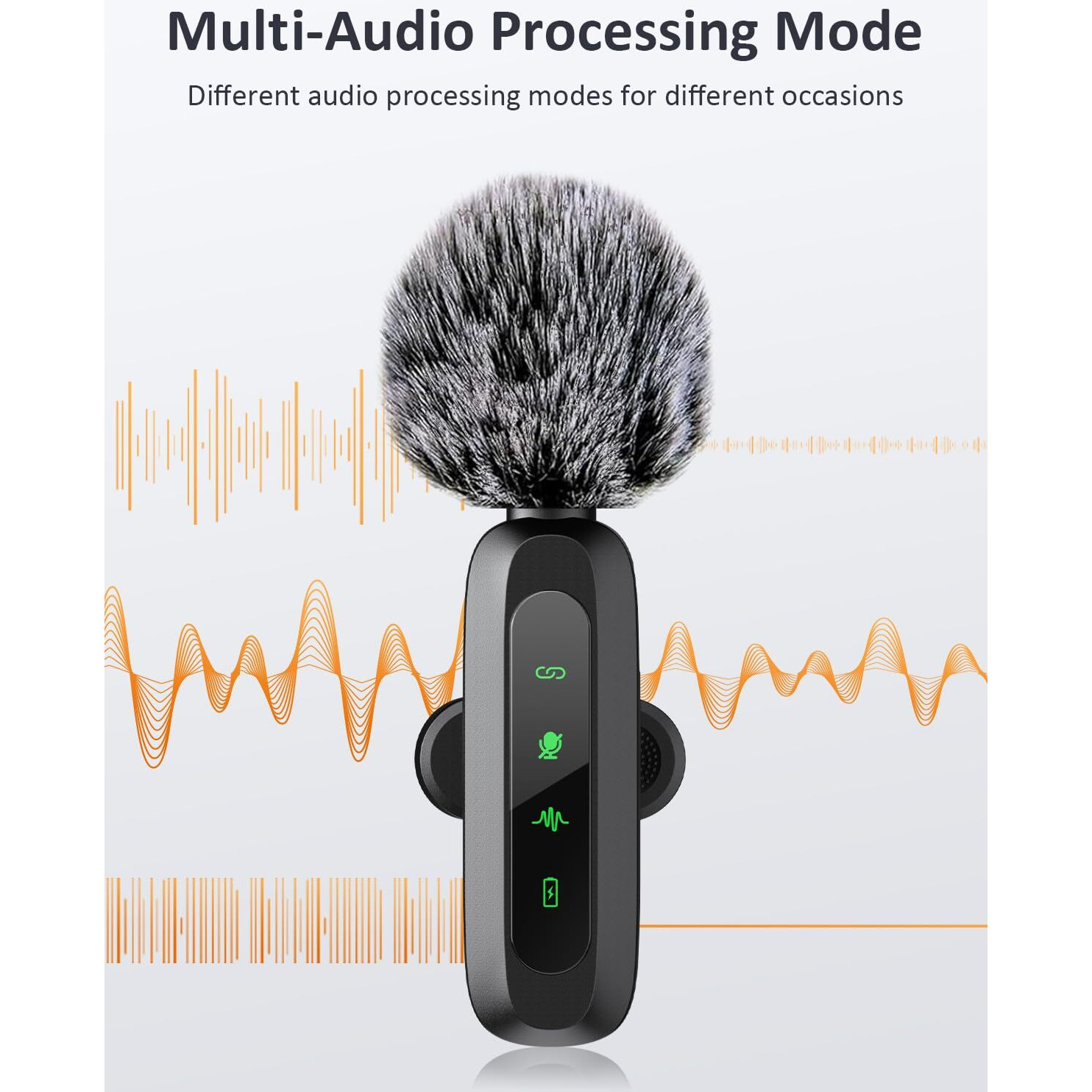 Usb C Wireless Lavalier Microphone For Iphone 15/16, Mini Lav Led Mic For Android Phone With Noise Cancelling, Lapel Podcast Microphone For Tiktok Content Creator Video Recording, Streaming, Vlogging