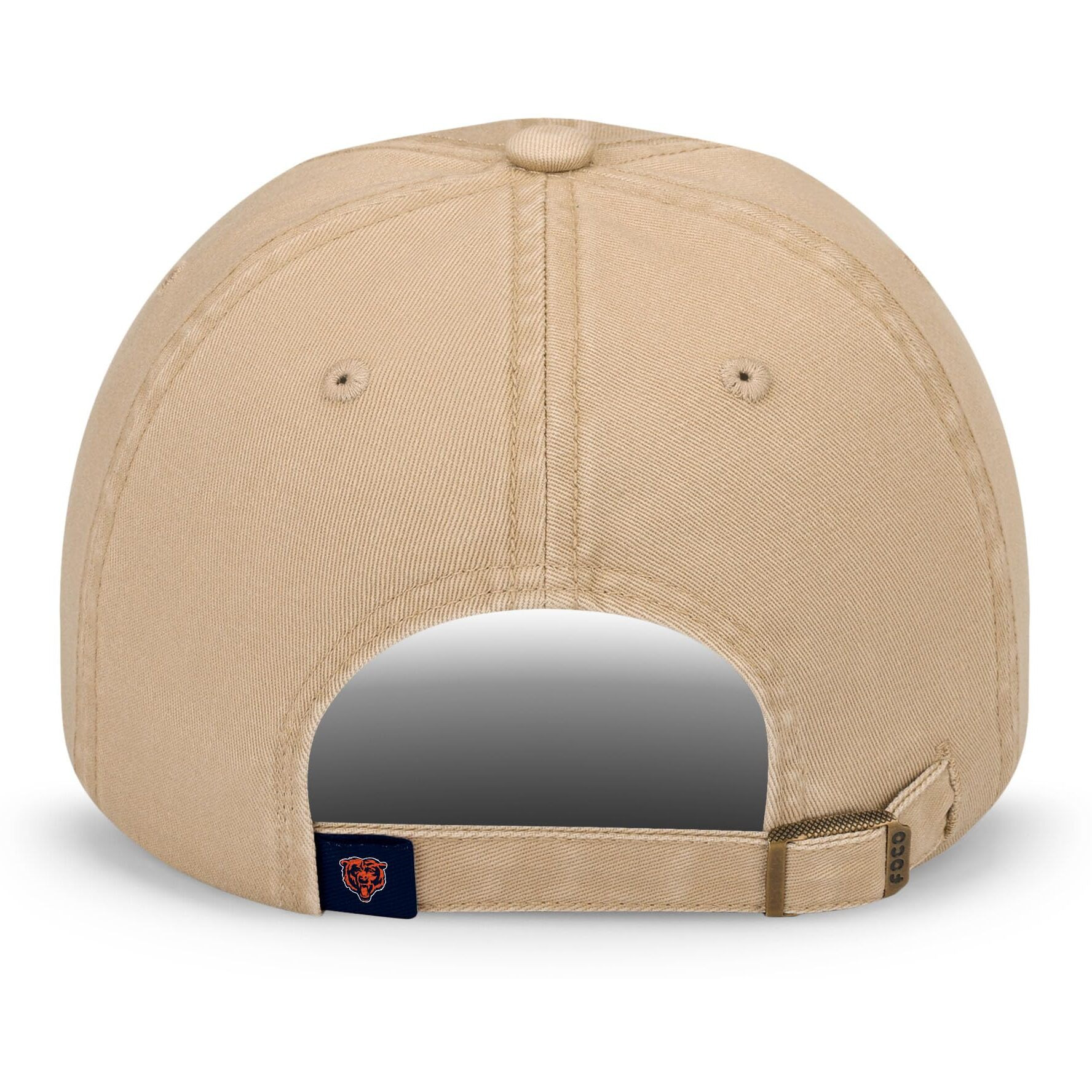 Foco Men's Chicago Bears-Khaki Cap Nfl Logo Casual Hat, Team Color