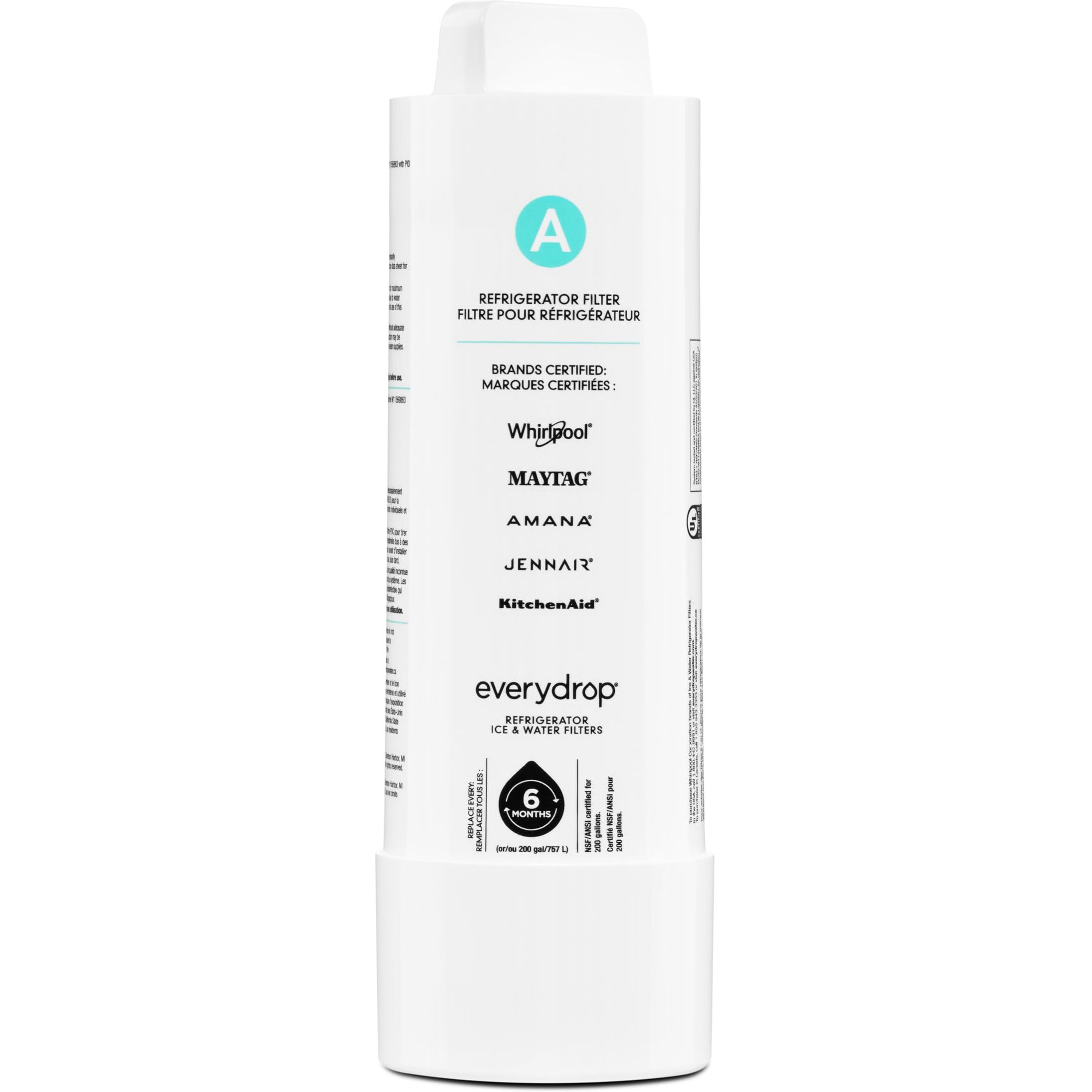 Everydrop By Whirlpool Refrigerator Water Filter A - Edrarxd1 (Pack Of 1)