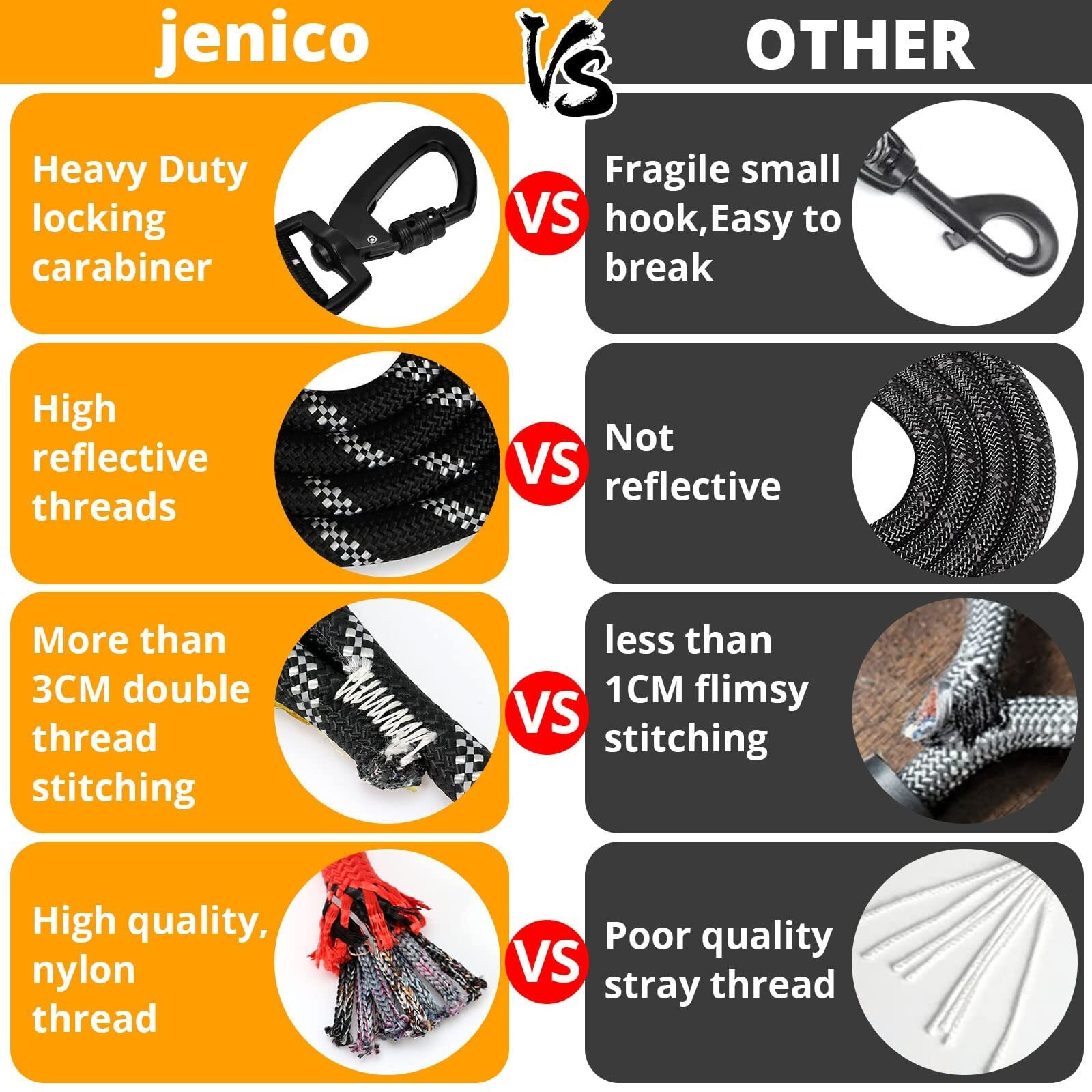 Long Dog Leash 30 Ft Heavy Duty Rope Leashes For Dogs Training With Swivel Lockable Hook Reflective Threads Bungee And Padded Handle - Dog Lead For Large Small Medium Dogs Outside Walking Hiking