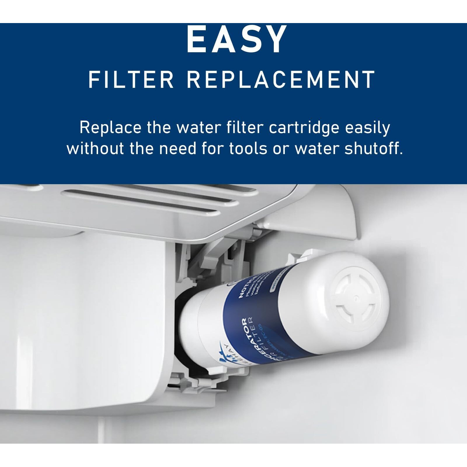 Teehay W10295370A Water Filter Replacement, Compatible With Edr1Rxd1, Filter 1, Whr1Rxd1, W10295370, Kad1Rxd1, P8Rfwb2L, P8Wb2L, P4Rfwb, P5Wb2L (White, 3 Pack)