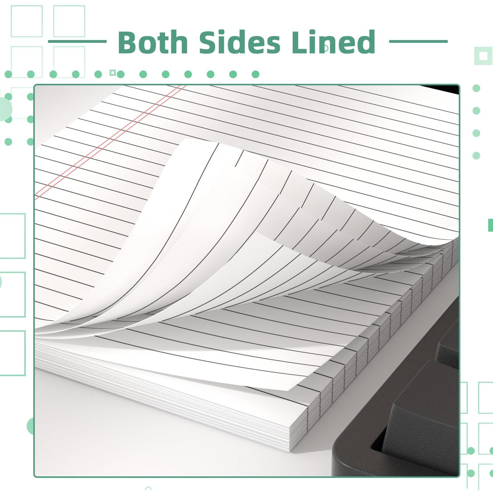 Legal Pads 5 X 8 Inch Notepad, 8 Pack Note Pads College Ruled Perforated Memo Pad For Work Study Daily Note Taking List, Lined Writing Pads Memo Refills Notepads For Office Home School, 30 Sheet/ Pad