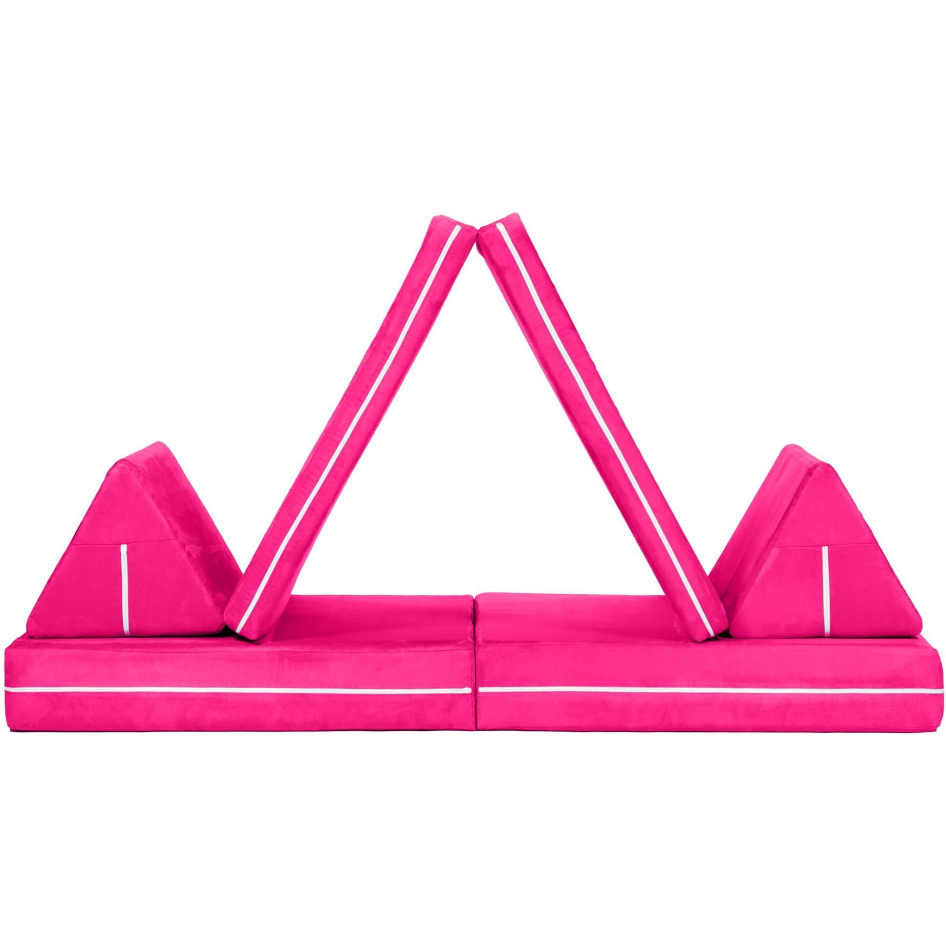 Jaxx Zipline Playscape - Imaginative Furniture Playset For Creative Kids, Fuchsia