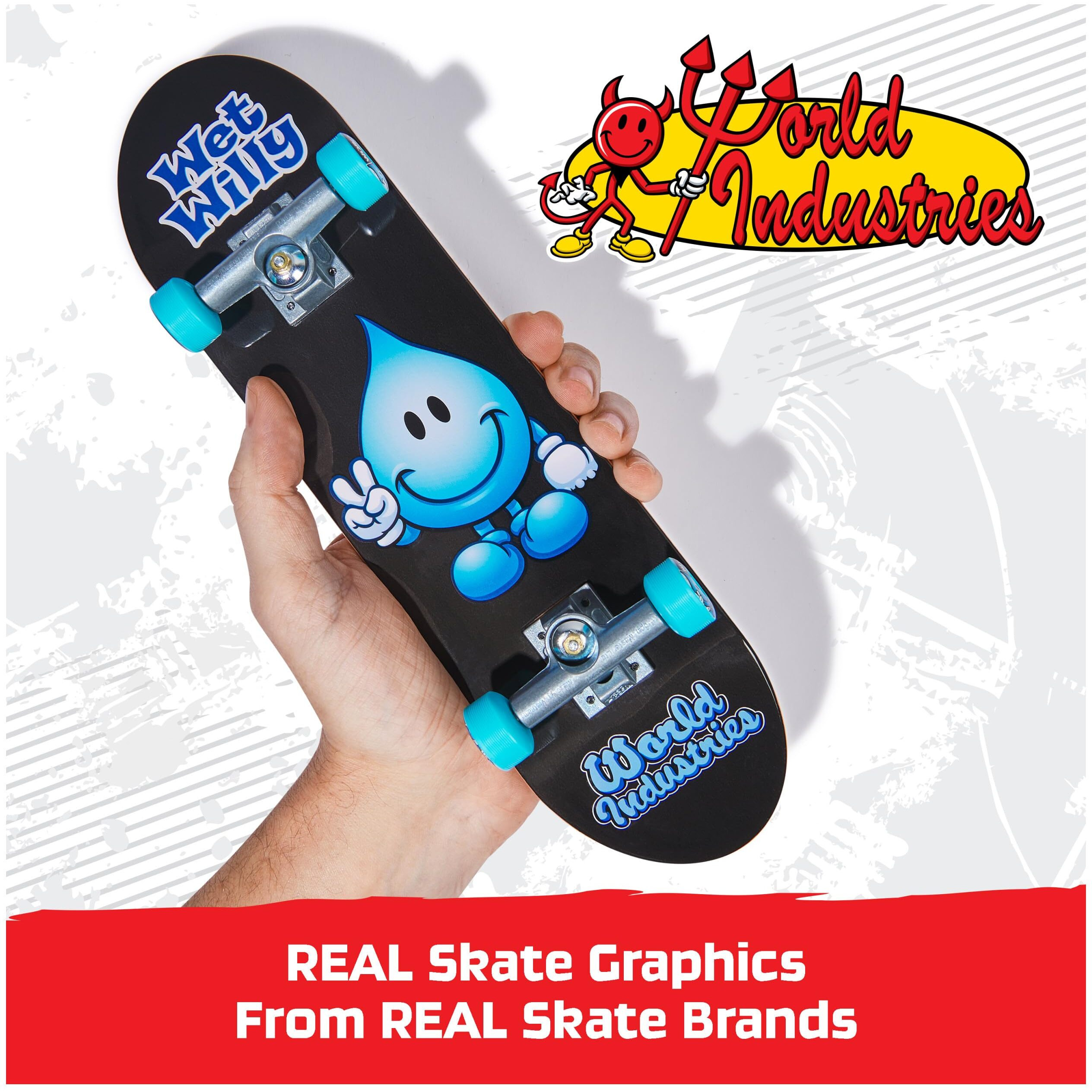Tech Deck, World Industries Handboard Authentic Mini Skateboards, Kids Toys For Boys & Girls, Ages 6 And Up (Hands Use Only)