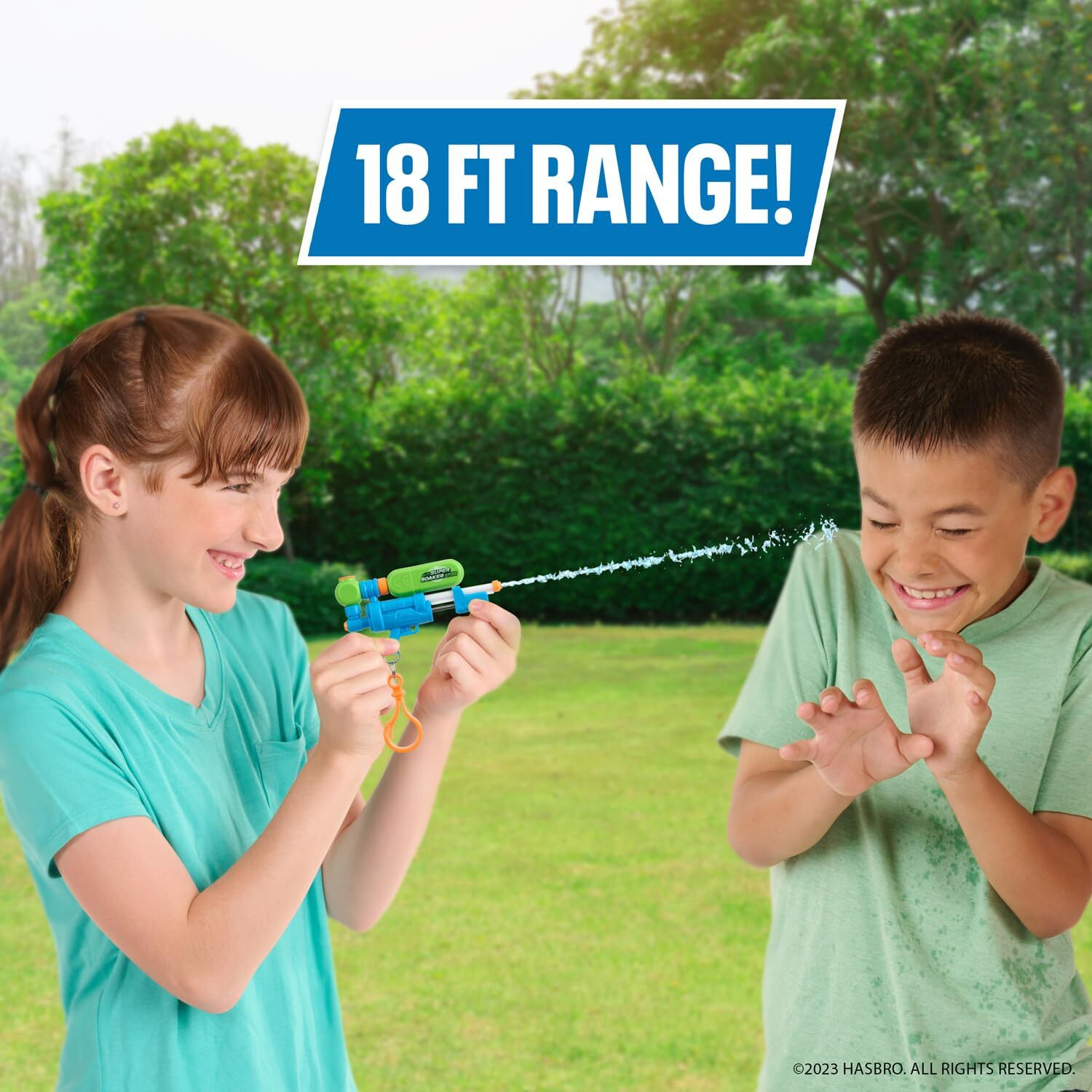 Nerf Super Soaker Nano Soakers With Keychain - 2 Pack Mini Water Blasters With 18 Ft Range For Big Battles