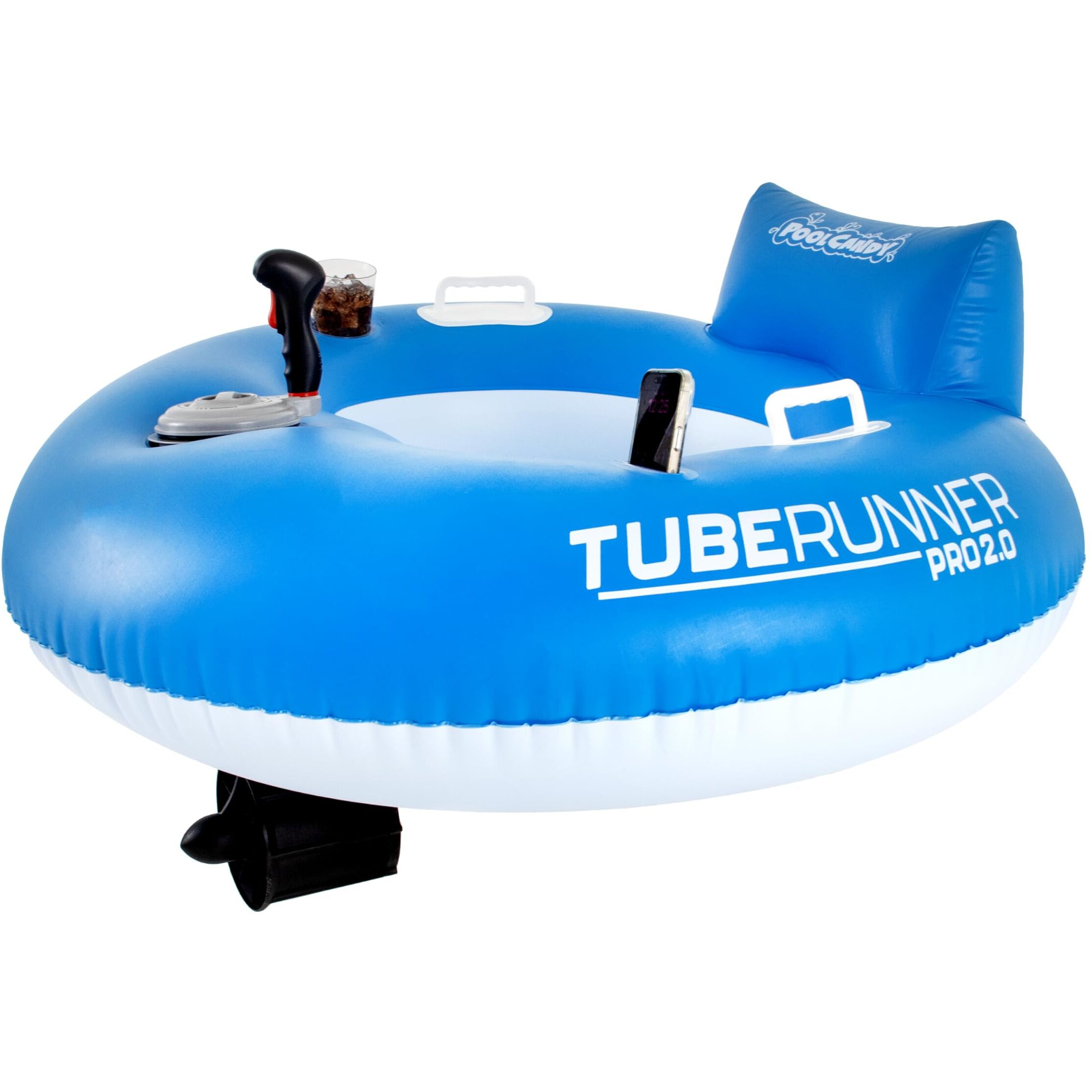 Poolcandy Tube Runner - Motorized Inflatable Pool Floats (Tube Runner 2.0 Blue)