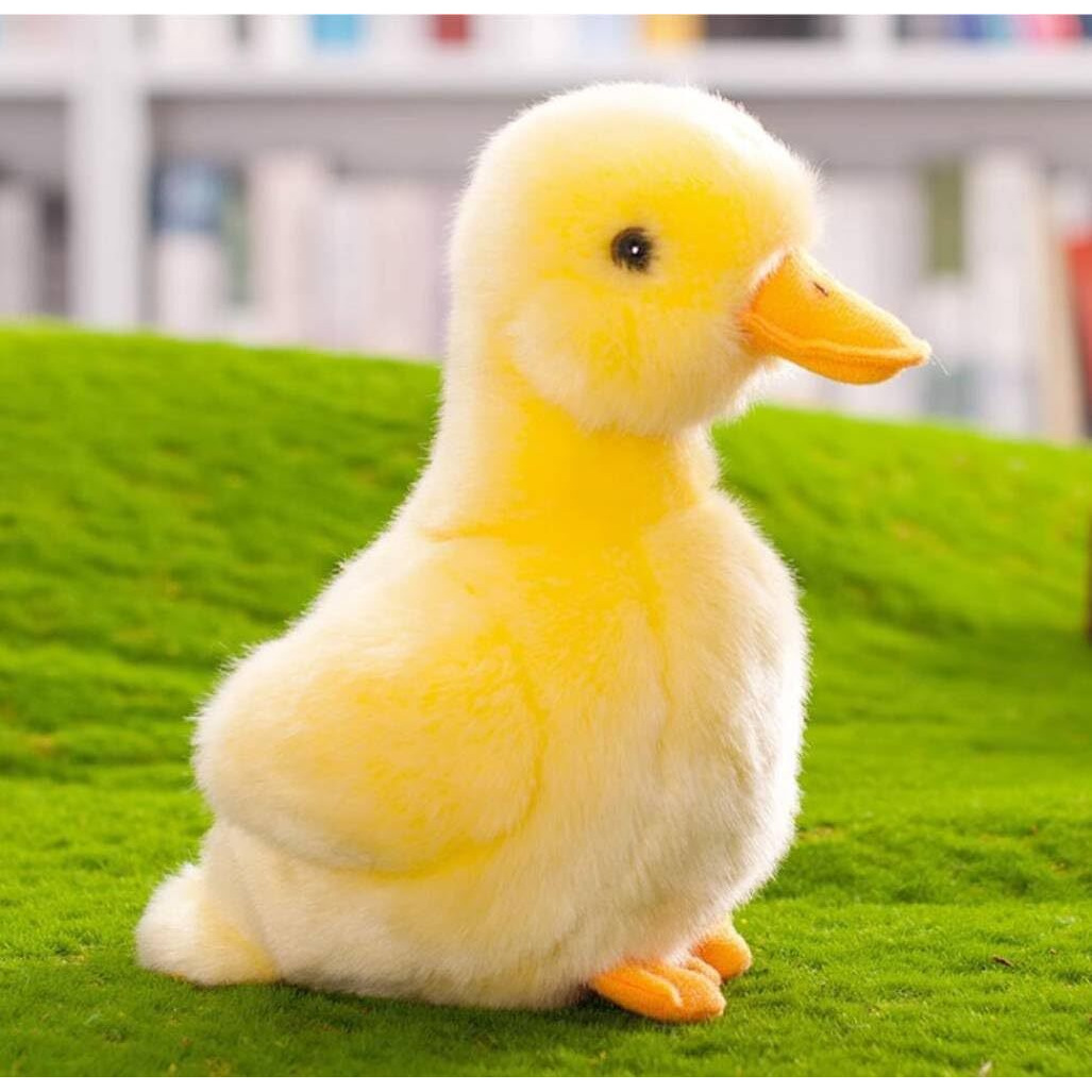 8 Inch Small Yellow Duck Plush Toys Duck Stuffed Toys (Yellow + White)