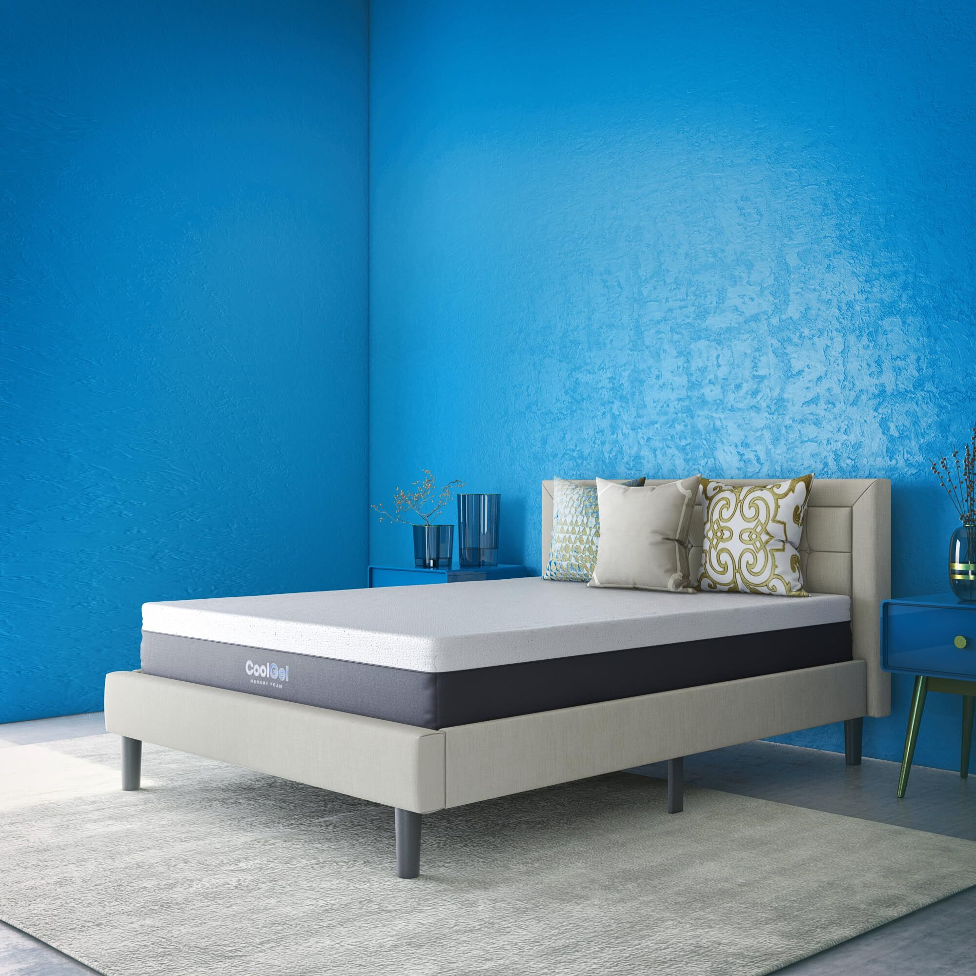 Cool Gel Ventilated Memory Foam 12-Inch Mattress, Certipur-Us Certified, Mattress In A Box, Twin