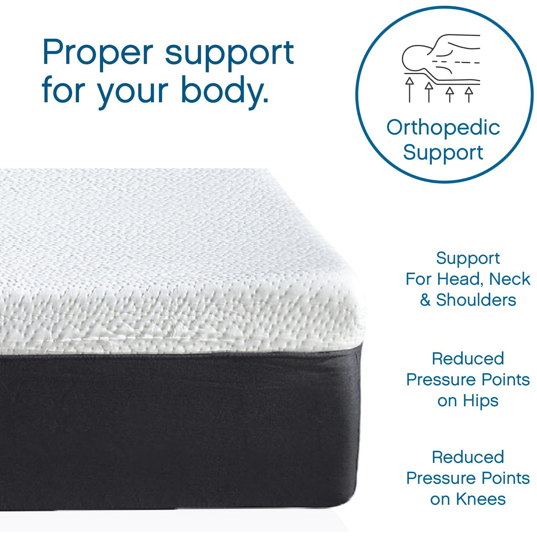Cool Gel Ventilated Memory Foam 12-Inch Mattress, Certipur-Us Certified, Mattress In A Box, Twin