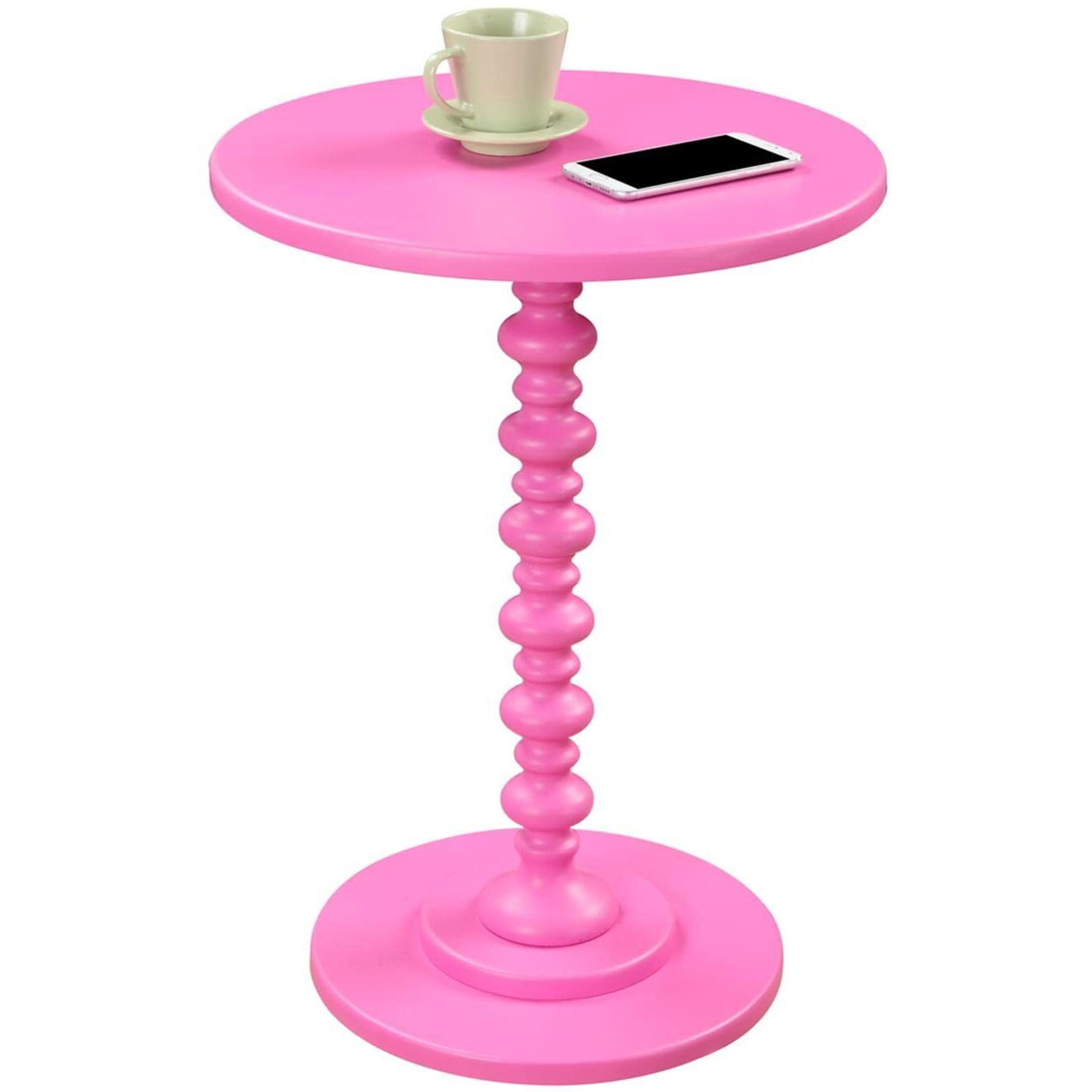 Convenience Concepts Palm Beach Spindle Table, Pink