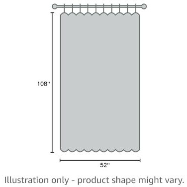 Curtainworks Kendall Color Block Grommet Curtain Panel, 108 Inch, Ivory