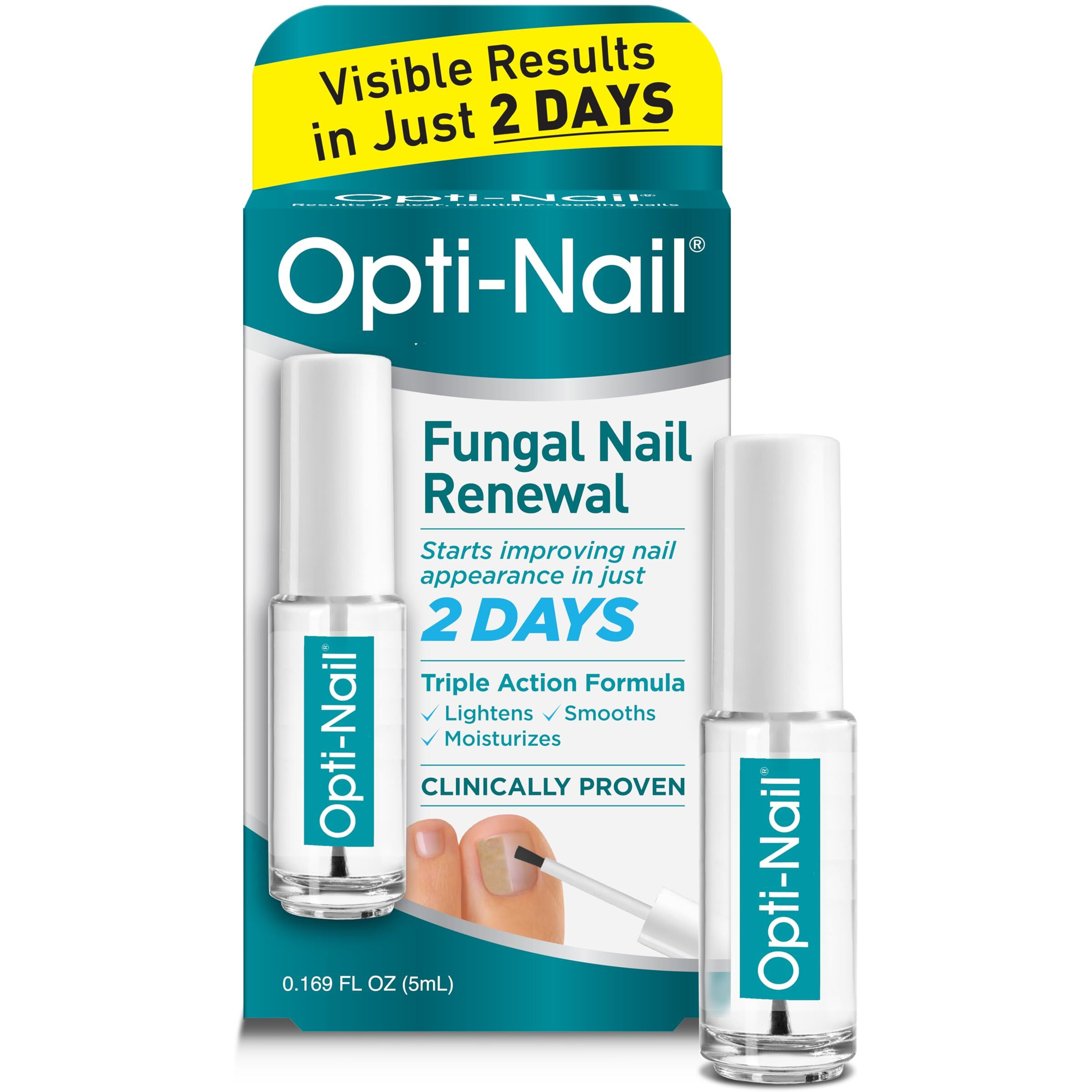 Opti-Nail Fungal Nail Repair With Brush Applicator, Restores The Healthy Appearance Of Nails Discolored Or Damaged By Nail Fungus