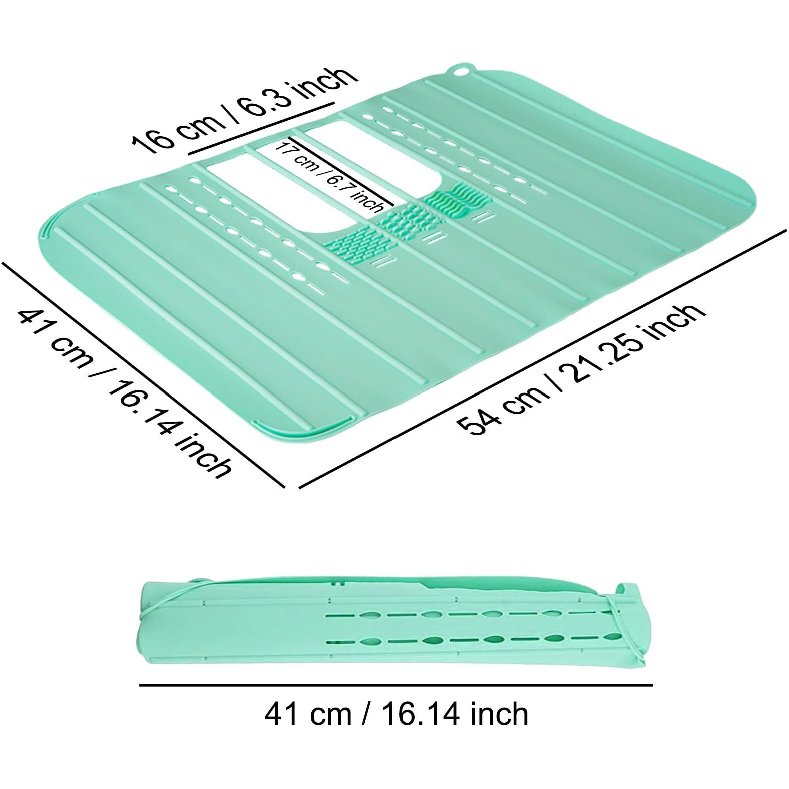Ranphykx Sink Foldable Cover For Counter Space - Makeup Brush Cleaning Mat - Bathroom Makeup Tools Organizer Space Saver Bathroom Sink Silicone Cover