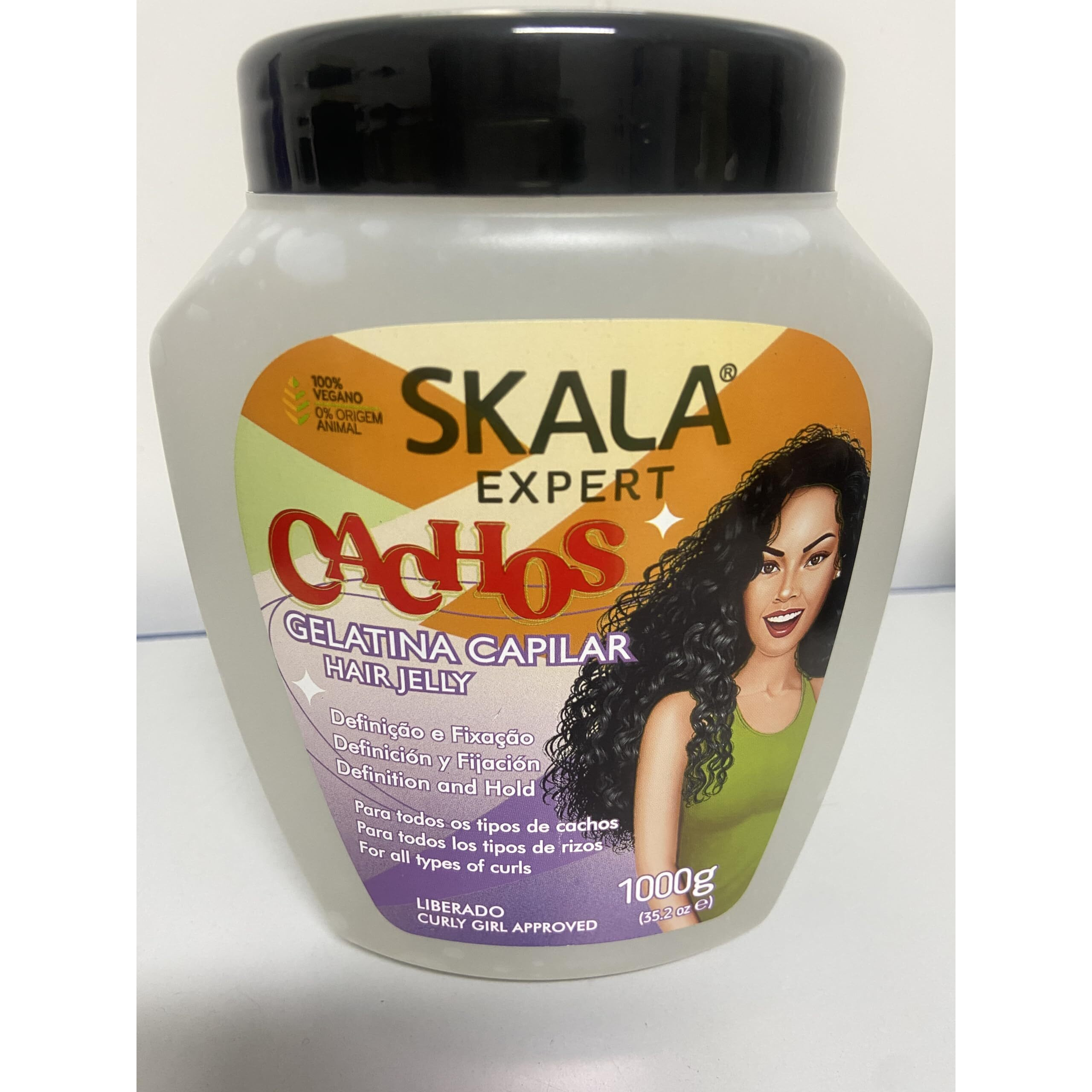 Skala Linha Expert - Gelatina Capilar Cachos 1000 Gr - (Expert Collection - Curls Hair Jelly Cream Net 35.2 Oz