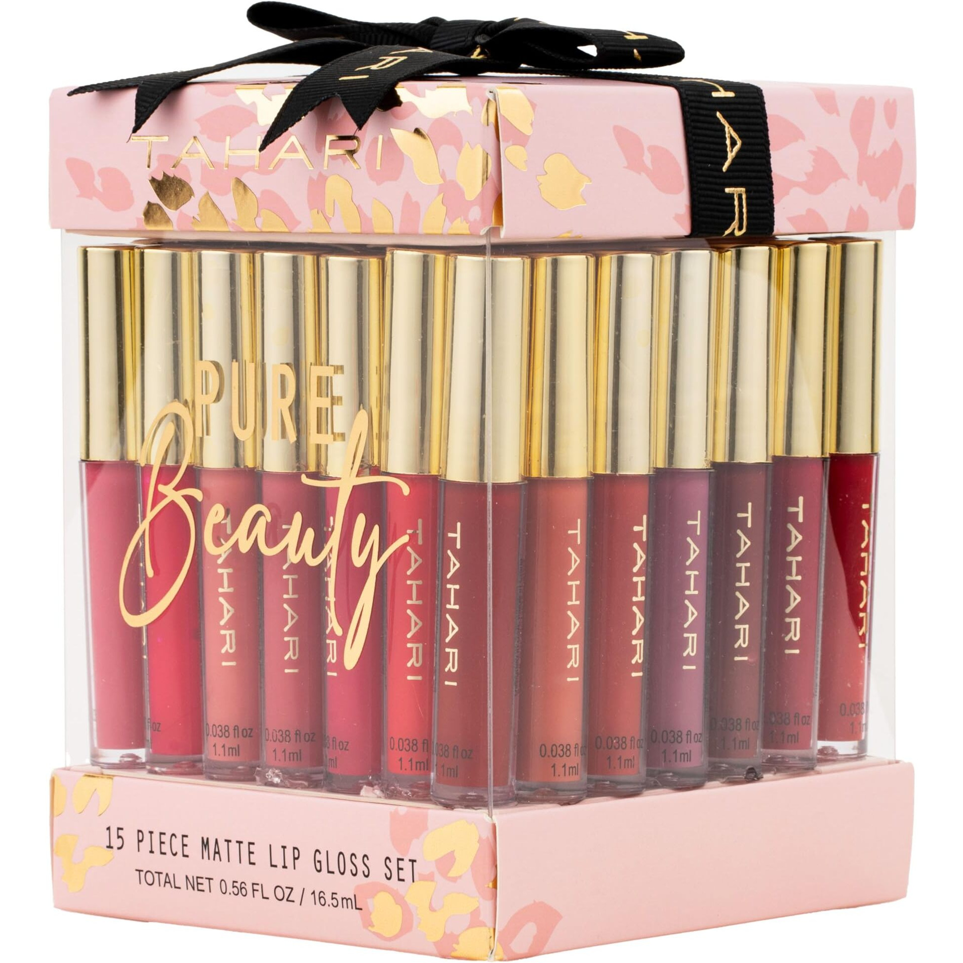 Tahari 15Pc Lip Gloss Collection, Lip Glosses For Women And Girls, Long Lasting Color Lip Gloss Set With Rich Varied Colors (Glitz)