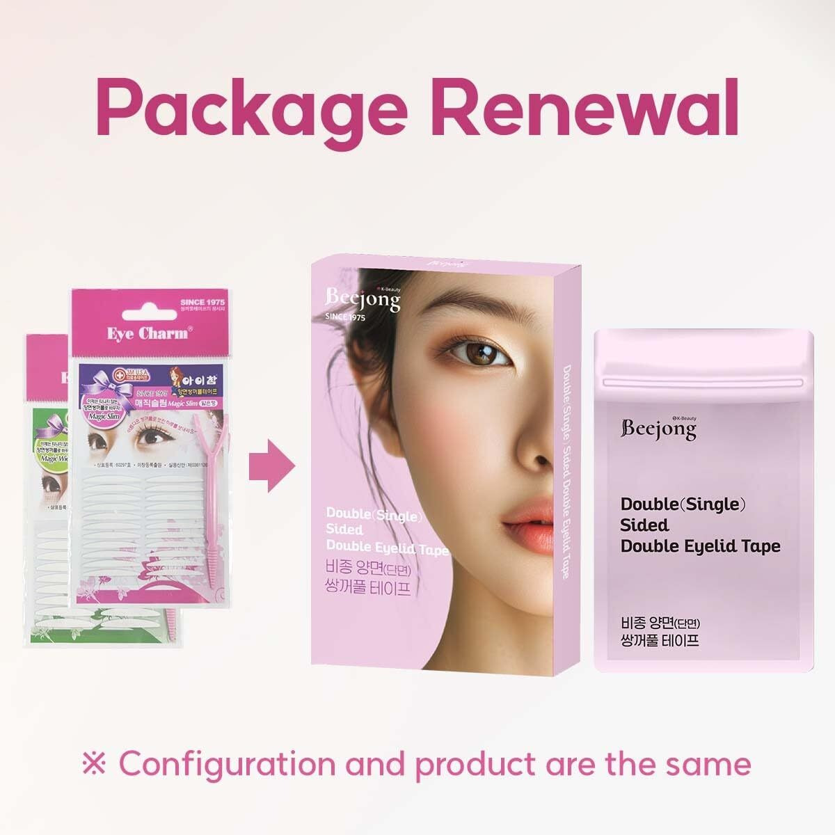 Beejong Korean Eye Charm Double Eyelid Tape Hooded Eye Lift - Eyelid Tape Face Tape Lifting Invisible -Droopy Eyelid Lifter Eye Lid Strips For Hooded Eyes (Single Sided 6Mm 120P)