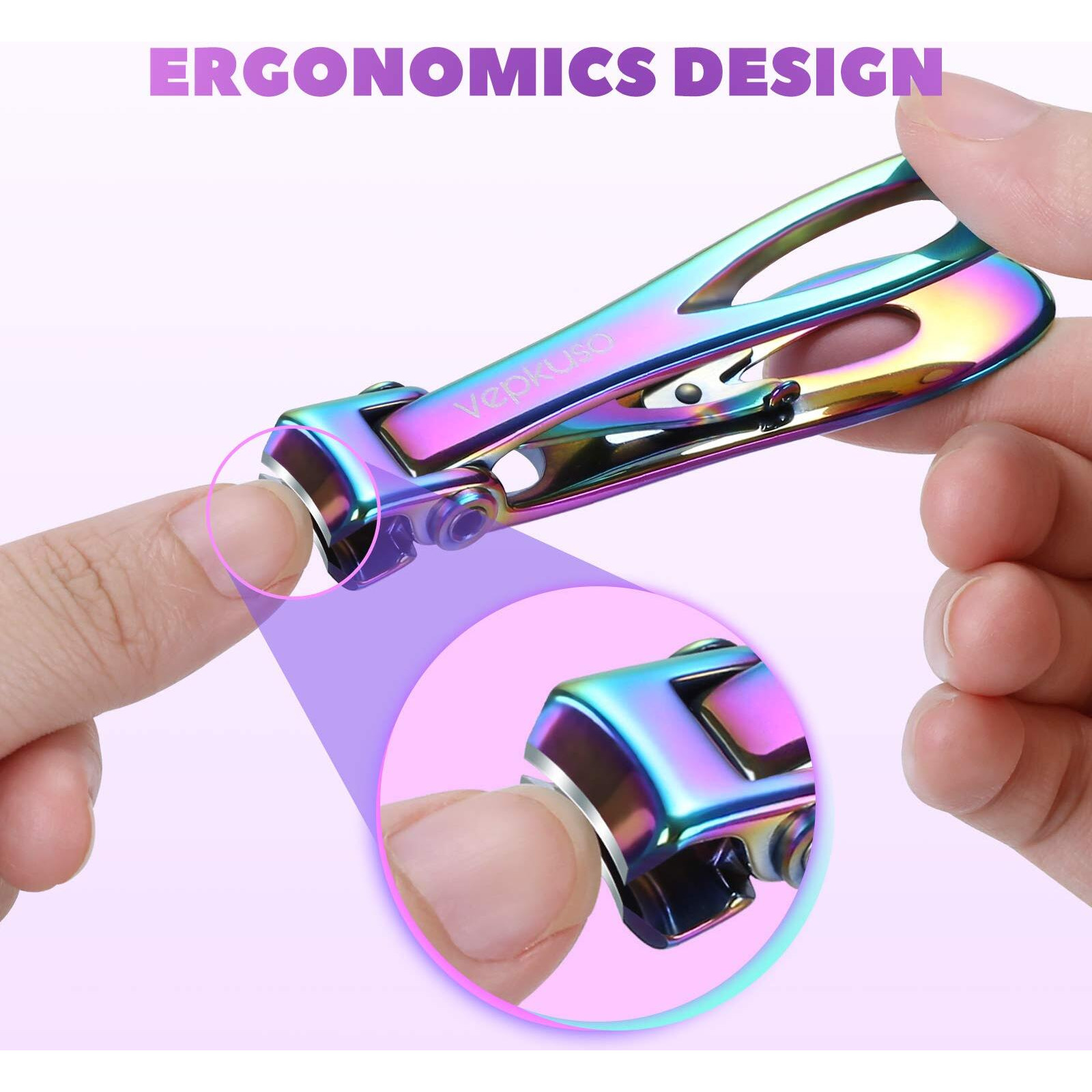Toenail Clippers For Thick Toenails For Seniors - Vepkuso Ultra Sharp Nail Clippers For Women Large German Fingernail Clippers Cutter Set For Tough Nails, Men, Adult