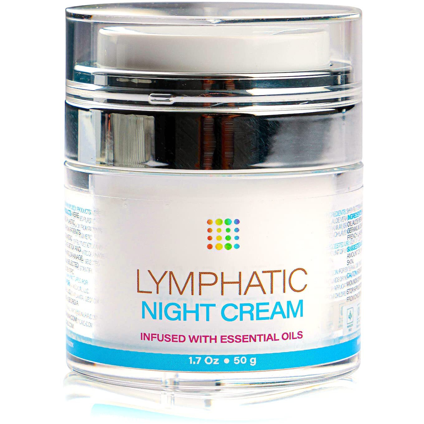 Bruizex Lymphatic Drainage Face Cream, Anti-Aging, Moisturizing & Rejuventating Night Cream, Daily Facial Lymphatic Drainage For Face & Neck, Natural Essentials Oil Infused Face Lotion, 1.7 Fl Oz