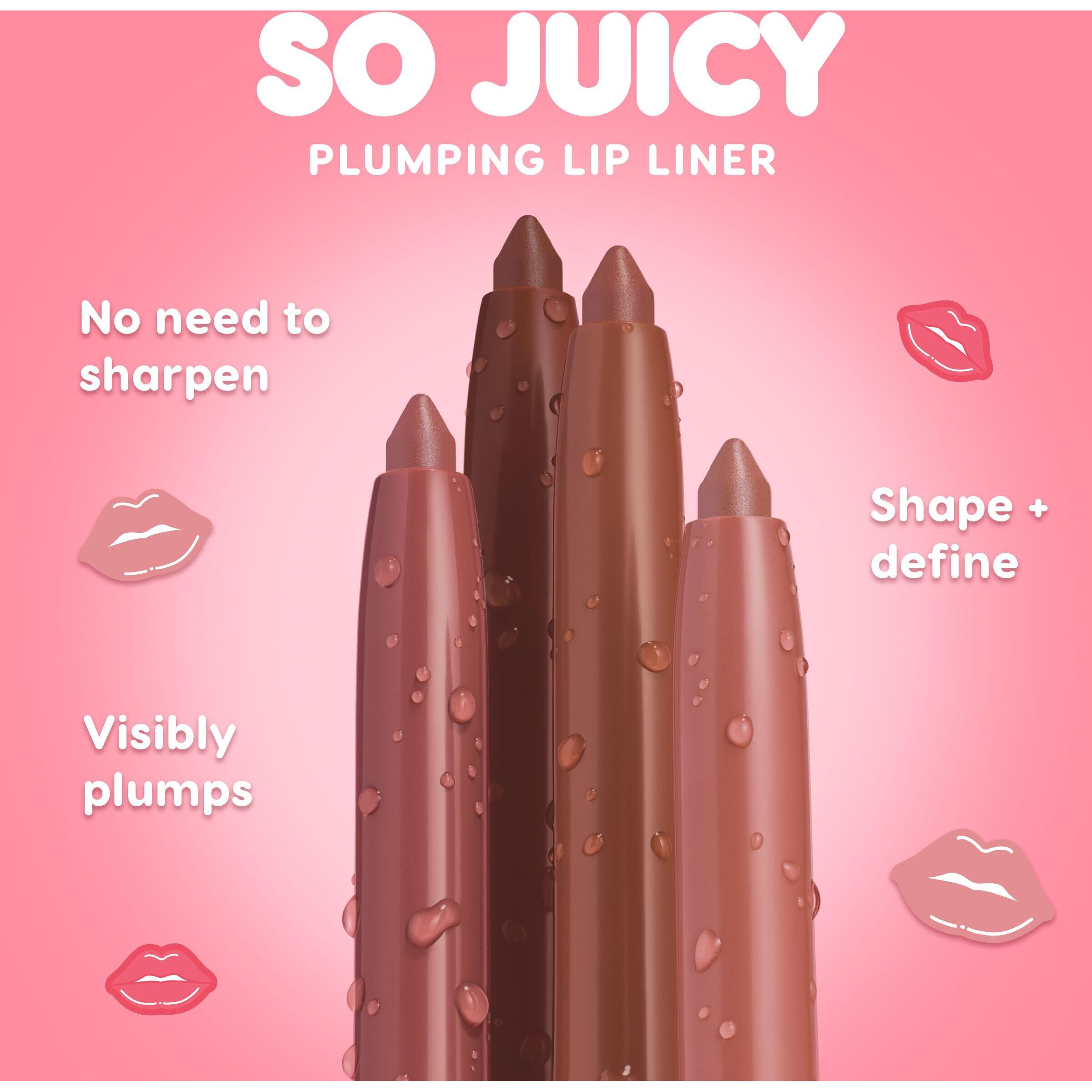 Colourpop So Juicy Plumping Lip Liner With Peptides - Long Lasting Lip Liner For Visibly Plumped & Shaped Lips - Enriched With Smoothing Ceramides & Peppermint - Westwood (0.01 Oz)