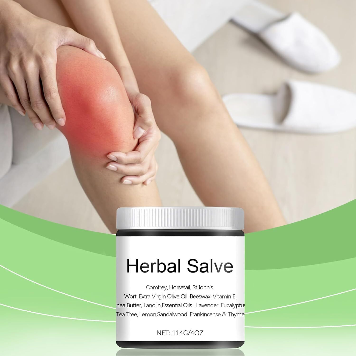 Organic Herbal Salve 4Oz - Comfrey Organic Herbal Salve(1Pcs)