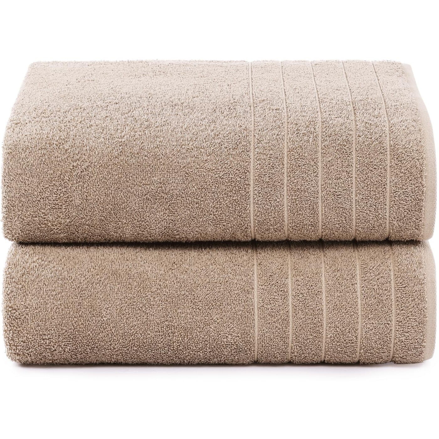 Casa Platino Oversized Bath Sheet Towels, 2 Pack Bath Sheet(36"&quotX 72""), 100% Ring Spun Cotton Bath Sheets, Lightweight Bath Sheet Set, Quick Dry Bath Sheets, Soft Bath Sheet Towel - Tawny Brown