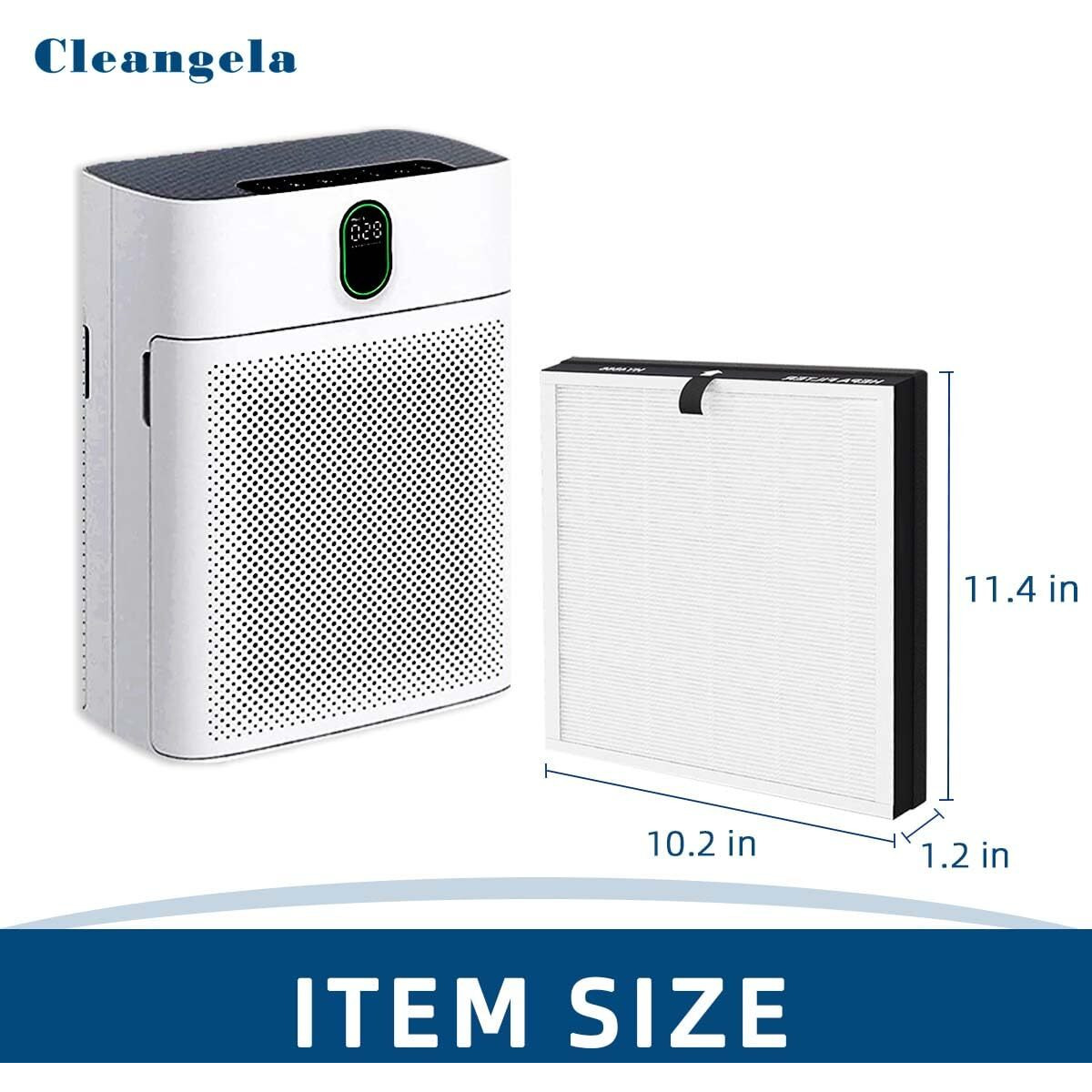 Cleangela Hy4866 Air Purifier Replacement Filter 4-Set Compatible With Morento Hy4866, Westhey Hy4866 And Yiou M1 Air Cleaner Purifiers- 4-Pack True Hepa Activated Carbon Filters + 4-Pack Pre-Filters