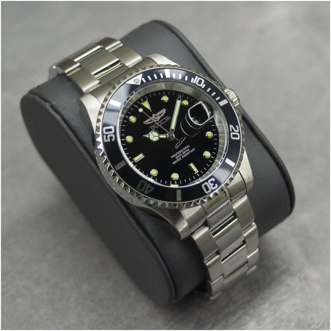 Invicta Men's Pro Diver Quartz Watch With Stainless Steel Strap, Silver, 20 (Model 26970)