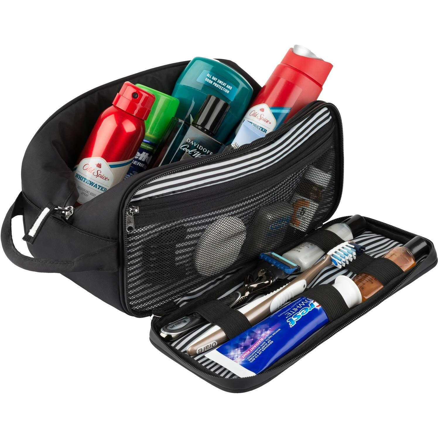 Toiletry Bag Dopp Kit For Men - Nylon Travel Toiletry Bag Waterproof Shower Cosmetic Organizer For Women Men - Travel Kit Shaving Bag For Men