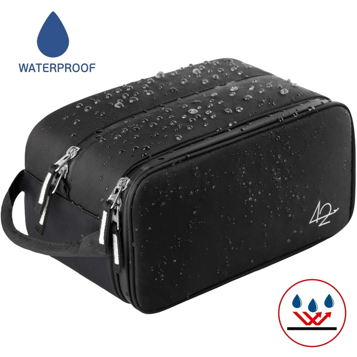 Toiletry Bag Dopp Kit For Men - Nylon Travel Toiletry Bag Waterproof Shower Cosmetic Organizer For Women Men - Travel Kit Shaving Bag For Men