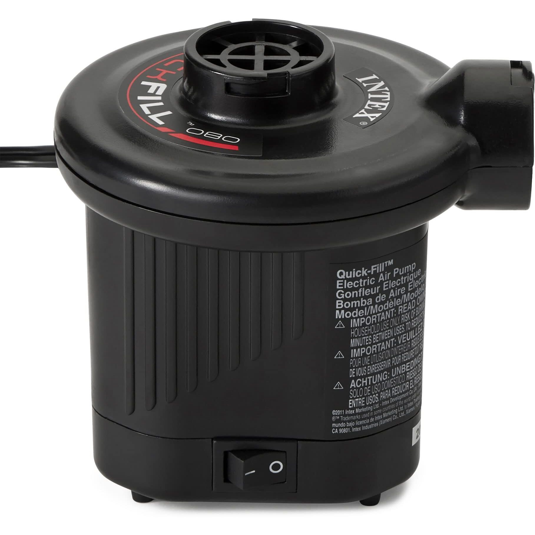 Intex Quick-Fill Ac Electric Air Pump, 110-120 Volt, Max. Air Flow 21.2Cfm