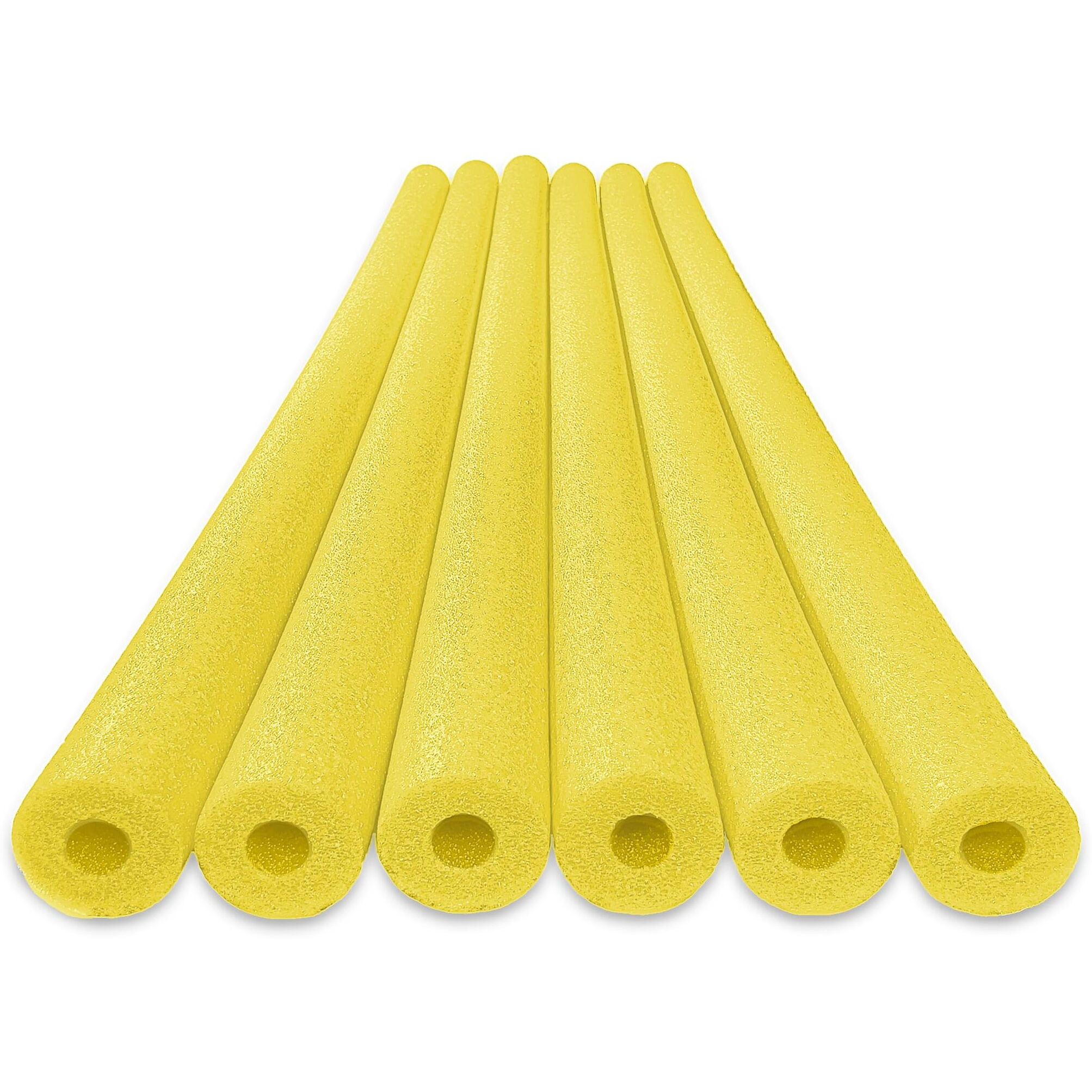 Oodles Of Noodles Deluxe Foam Pool Swim Noodles - 6 Pack Yellow