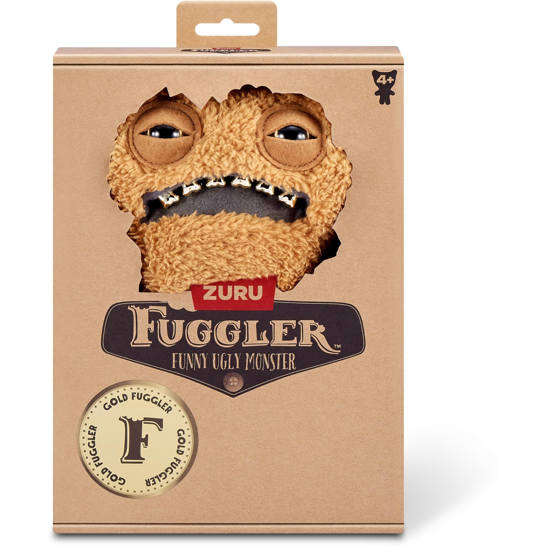 Fuggler Gold Fuggs By Zuru Funny Ugly Monster, Plush, Collectible, Toy (Gnawing Terror - Teeth)