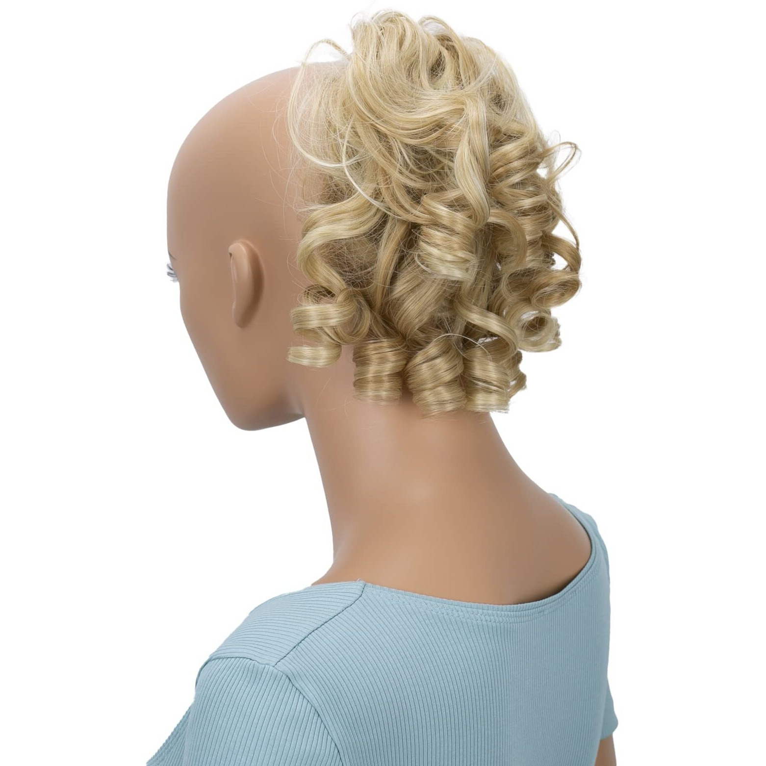 Caisha Jumbo Hairpiece Scrunchy Updo Voluminous Curly Messy Bun Blond Mix G13L