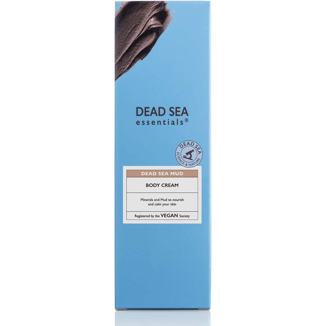 Dead Sea Essentials Mud Body Cream, Skincare Treatment For Dry And Sensitive Skin, Cruelty Free - 6.76 Fl Oz, 200 Ml