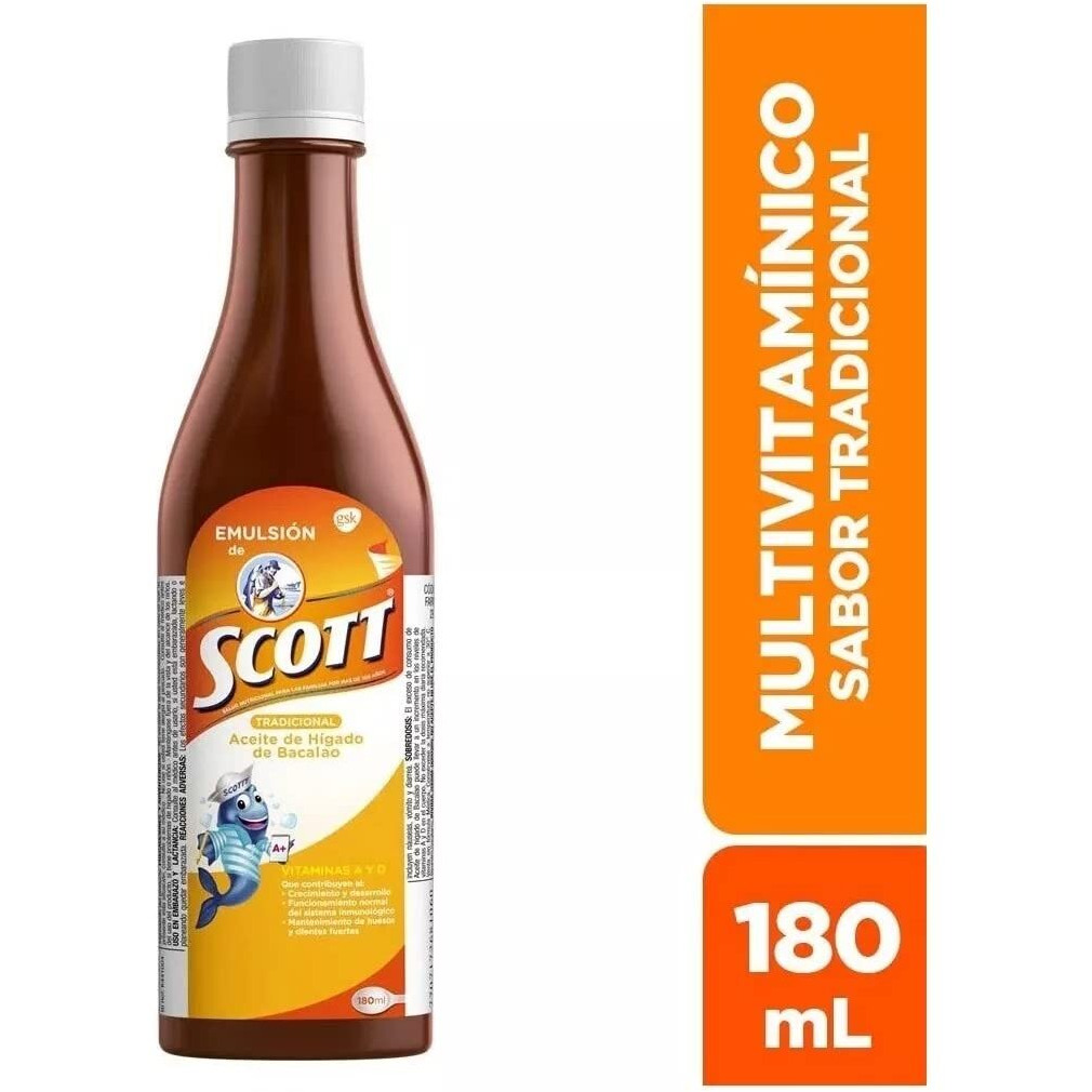Emulsion Scott Tradicional, 180 Ml