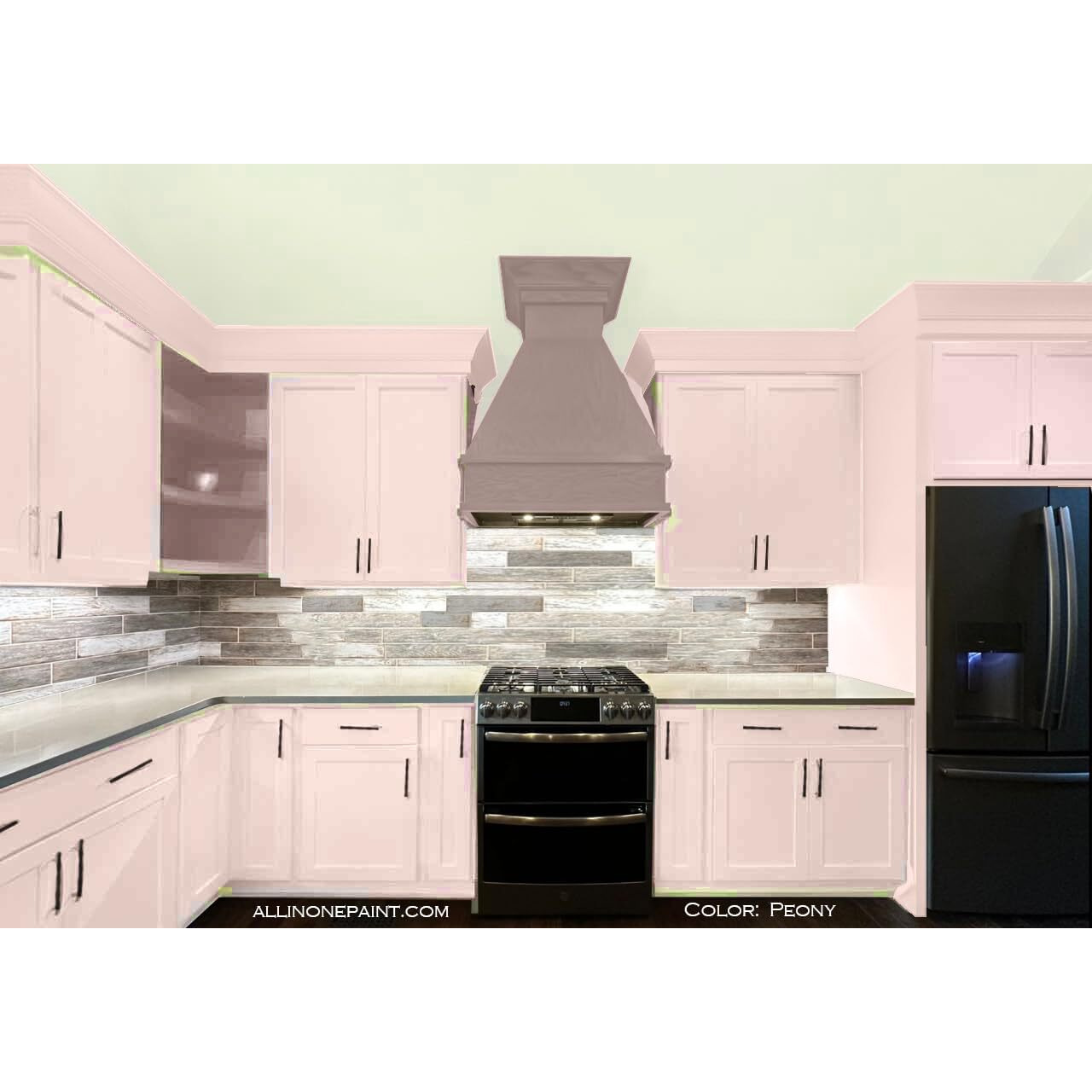 All-In-One Paint, Durable Cabinet And Furniture Paint. Built In Primer And Top Coat, No Sanding Needed. Includes Our 30 Featured Color Card - Peony, 8Oz Sample