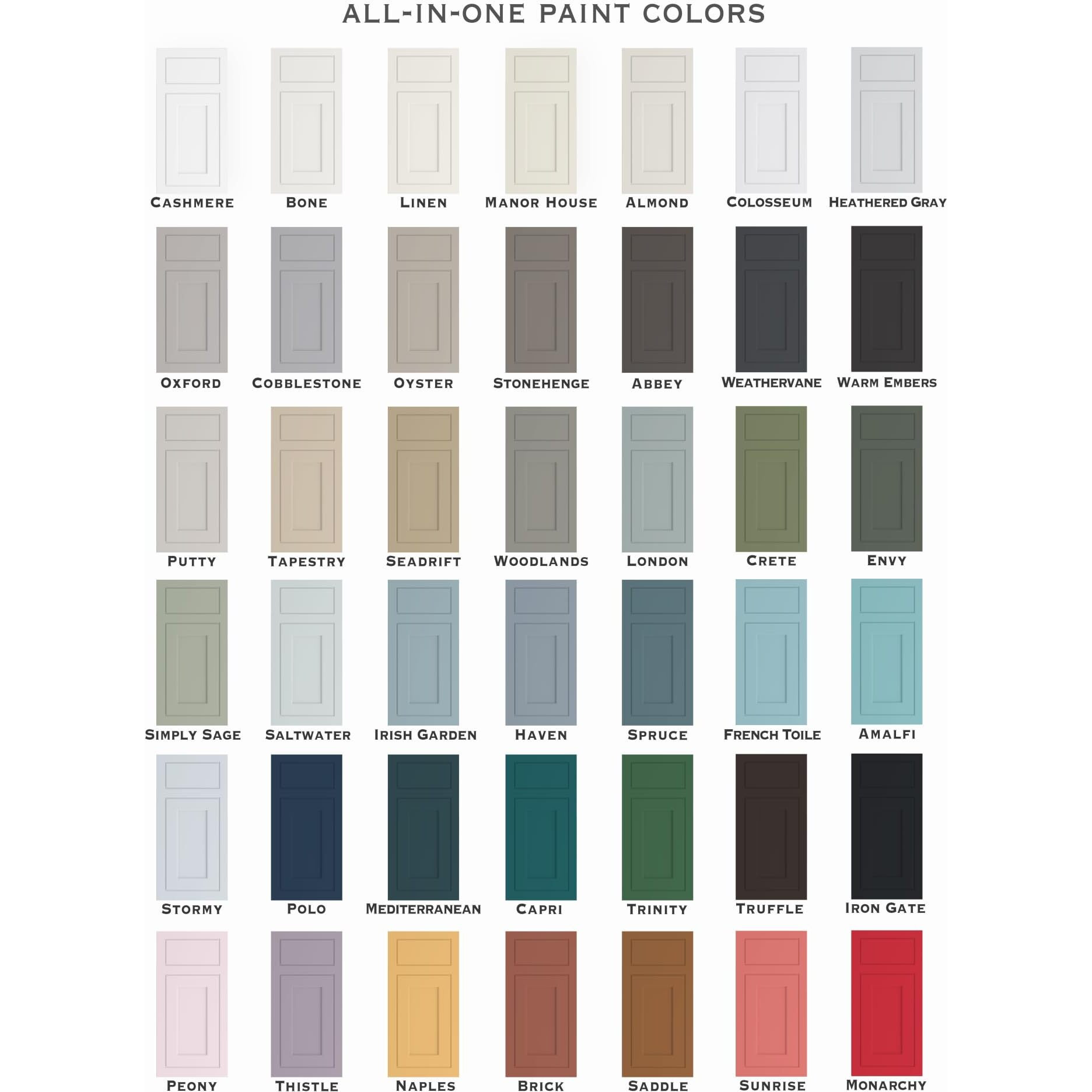 All-In-One Paint, Durable Cabinet And Furniture Paint. Built In Primer And Top Coat, No Sanding Needed. Includes Our 30 Featured Color Card - Peony, 8Oz Sample