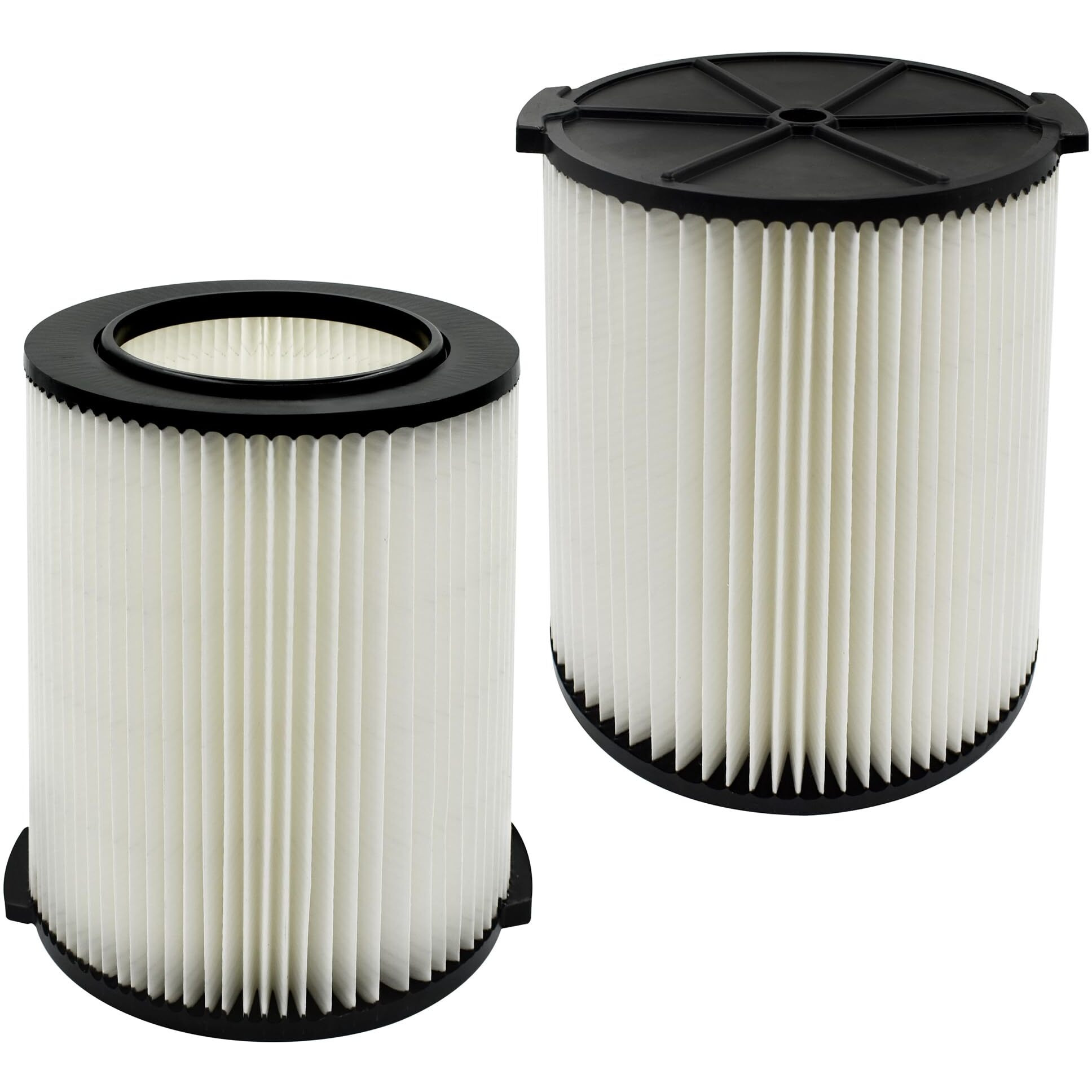 2 Pack Vf4000 Replacement Cartridge Filter Compatible With Ridgid 72947 Wet Dry Vacs 5 To 20-Gal, 6-9 Gal Husky Vacuum Wd5500 Wd0671 Rv2400A Rv2600B, Craftsman 17816 Vacuum, Replacement Vf4000