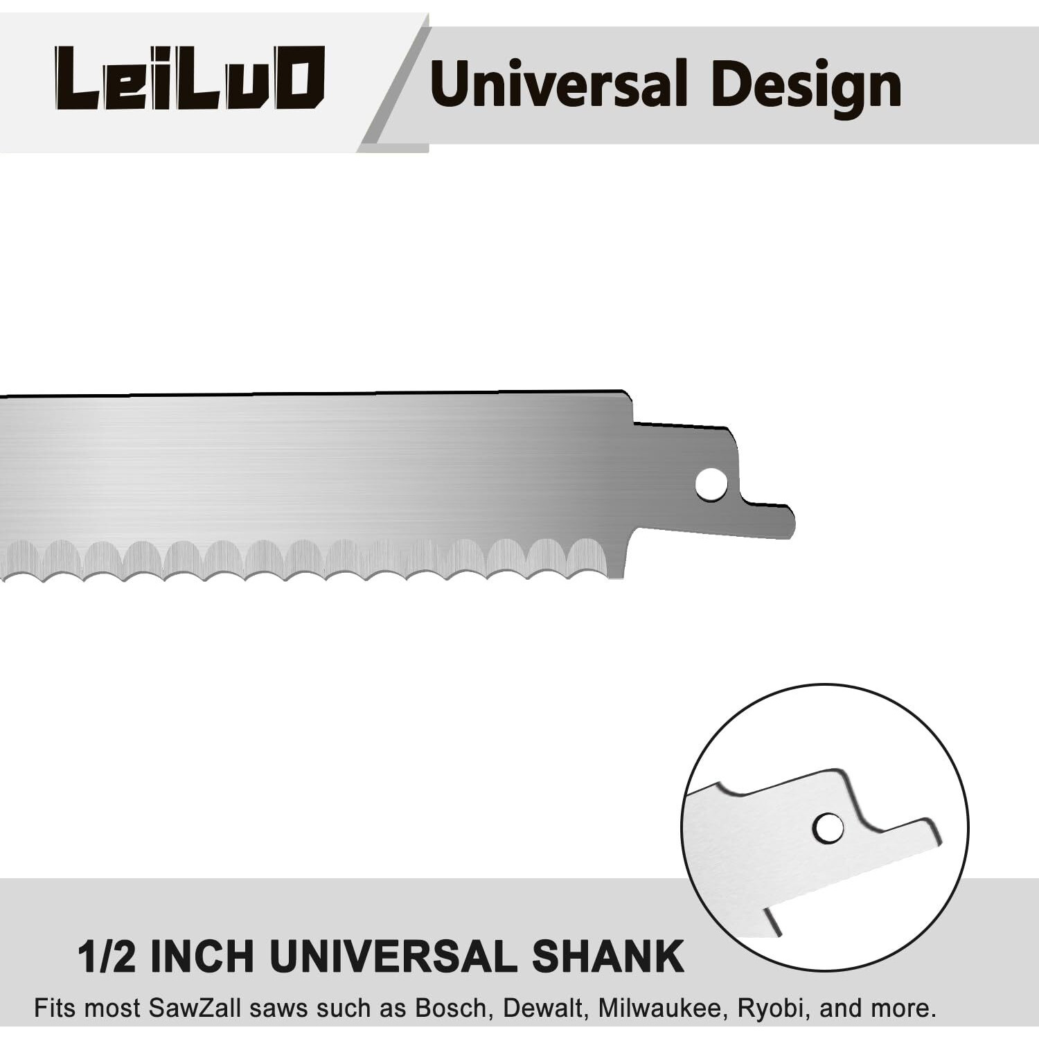 Leiluo 9-Inch Soft Material Reciprocating Saw Blades 2 Piece Sawzall Blades For Cutting Sponge Foam Insulation Material With Storage Case